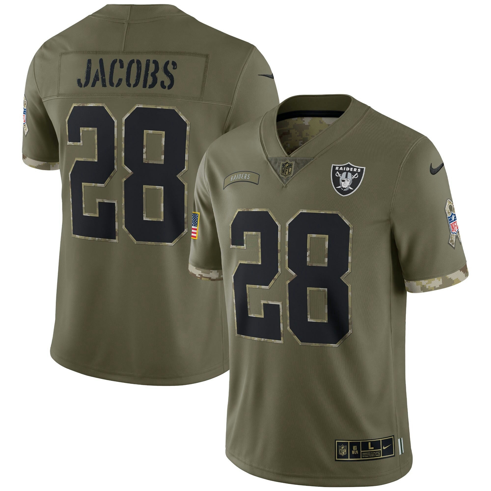 Camisa NFL 2022 Salute To Service Retired Player Limited – Olive