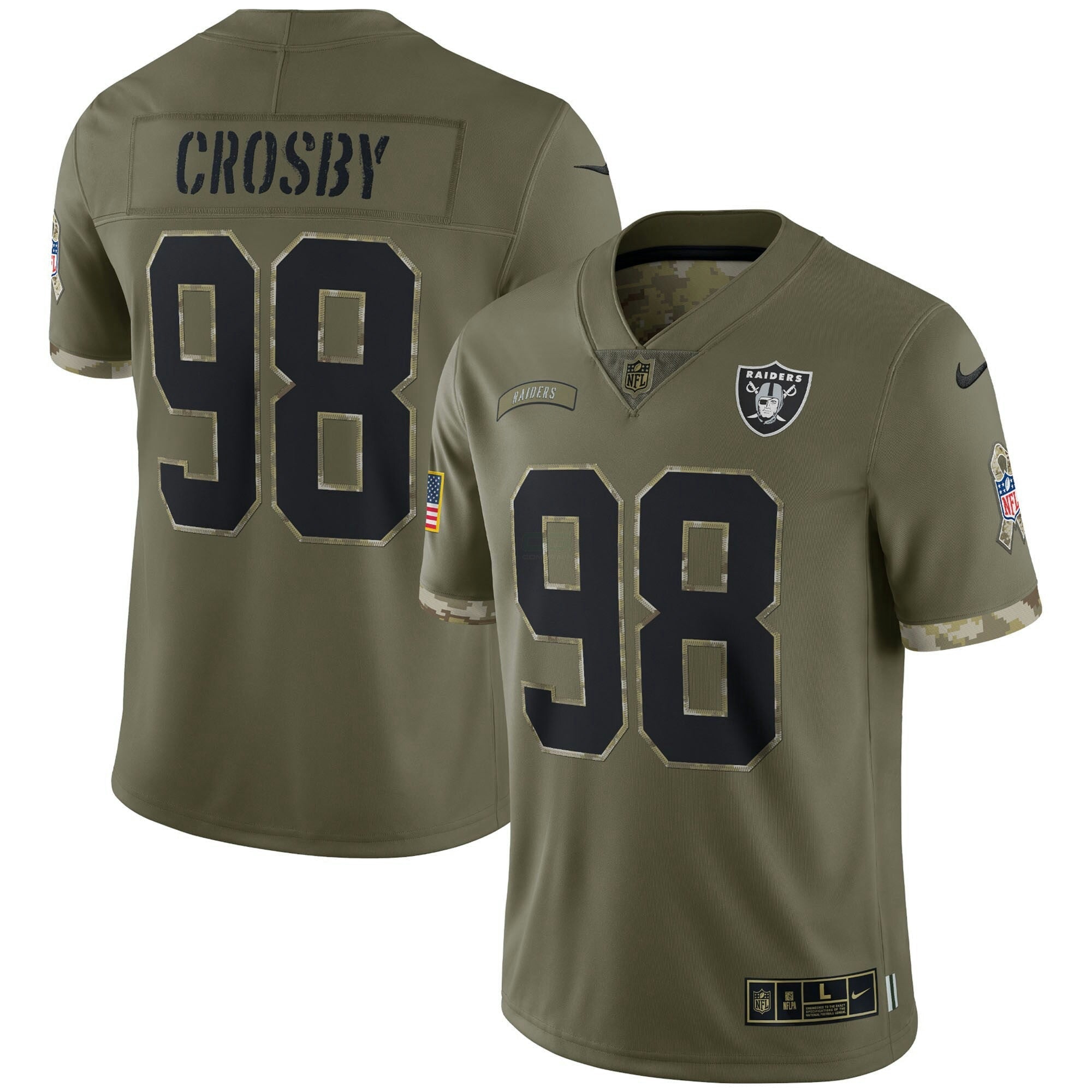 Camisa NFL 2022 Salute To Service Retired Player Limited – Olive
