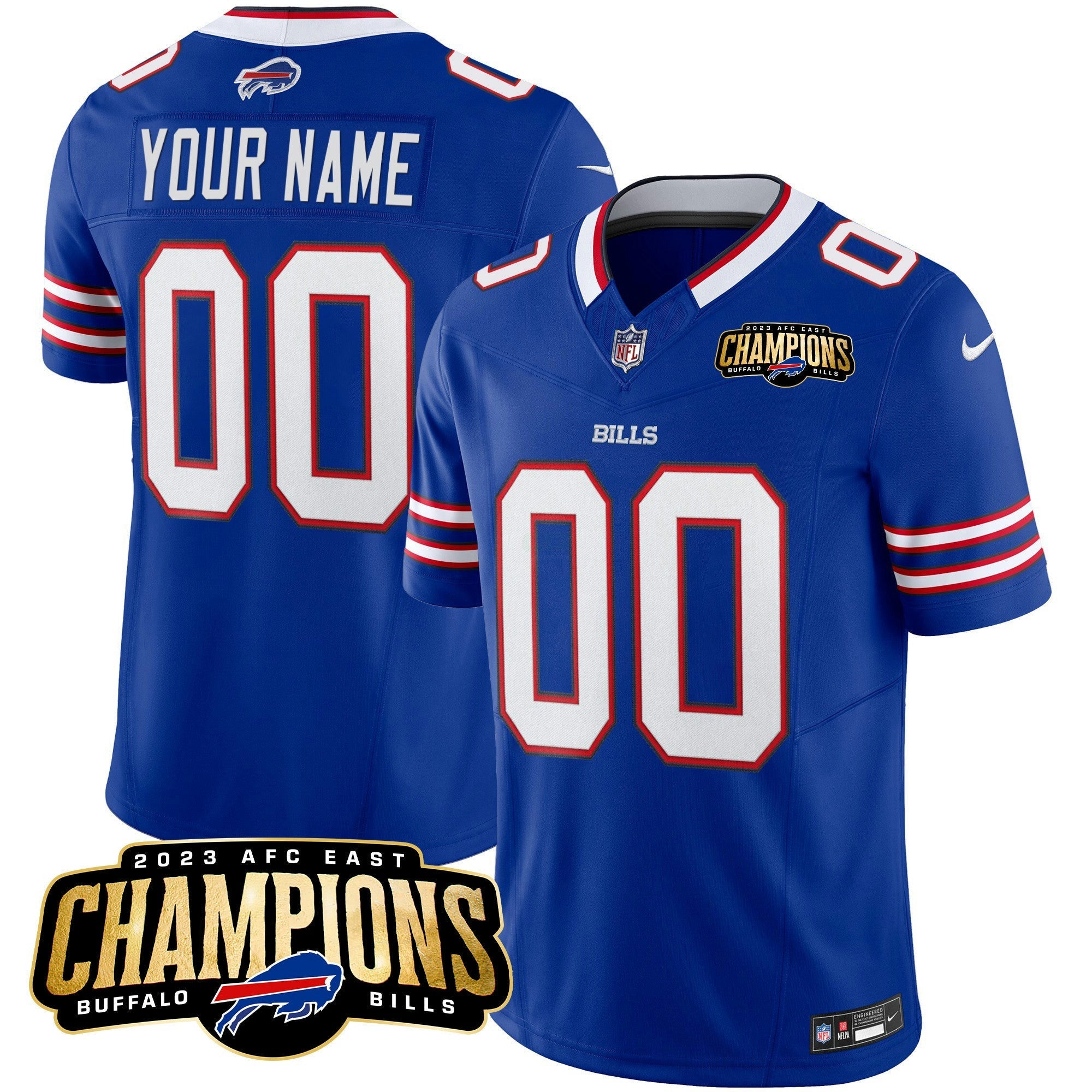 Camisa NFL 2023 AFC East Champions Patch Vapor Jersey