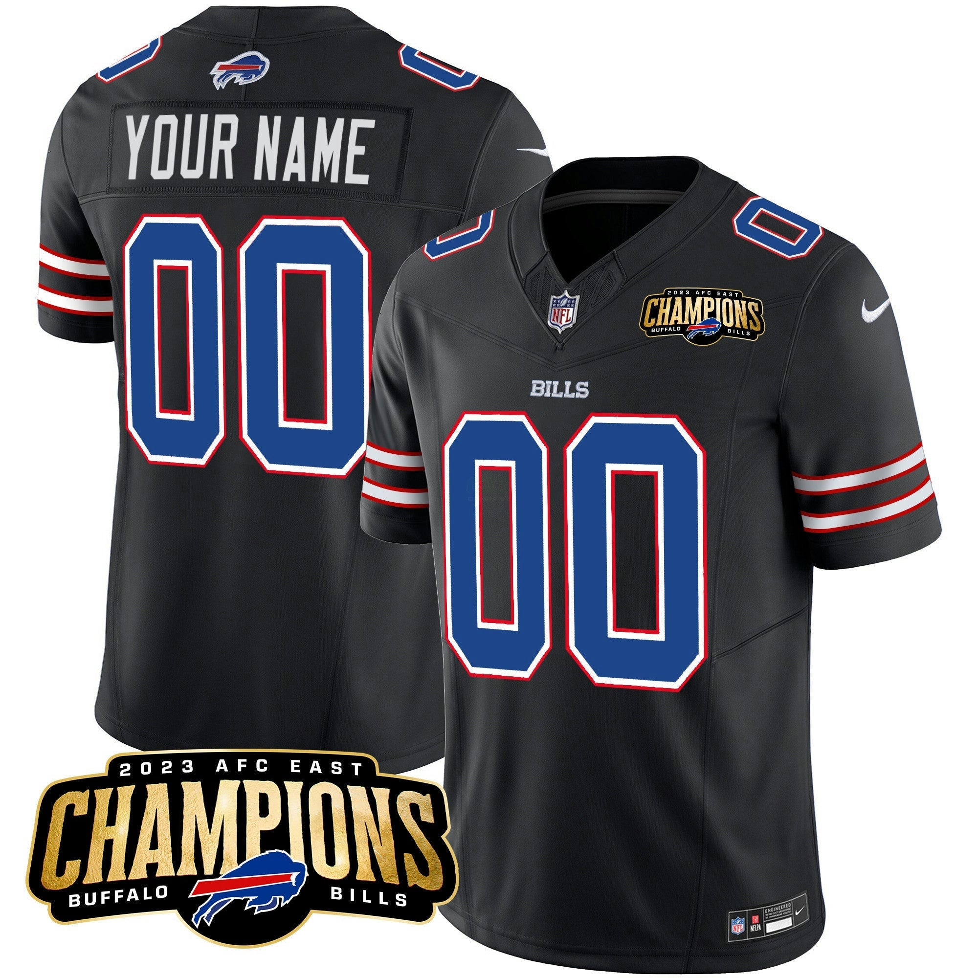 Camisa NFL 2023 AFC East Champions Patch Vapor Jersey