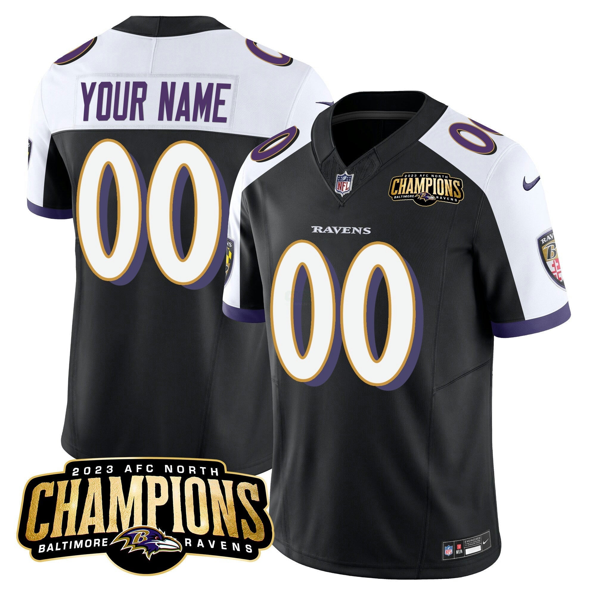 Camisa NFL 2023 AFC North Champions Patch Vapor Limited Jersey