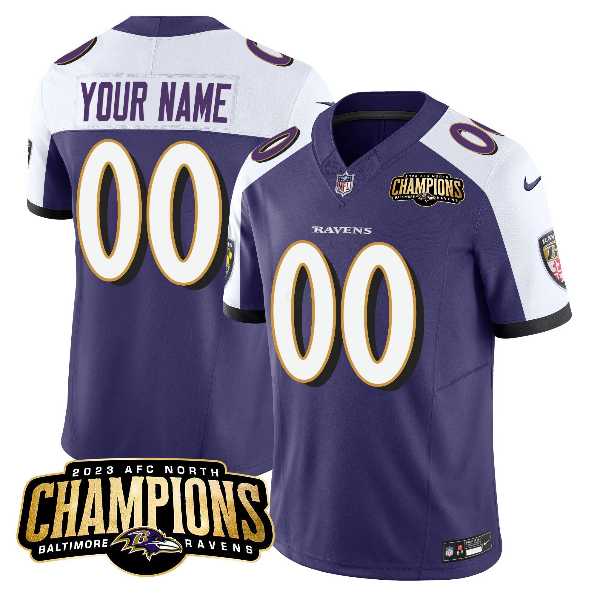 Camisa NFL 2023 AFC North Champions Patch Vapor Limited Jersey