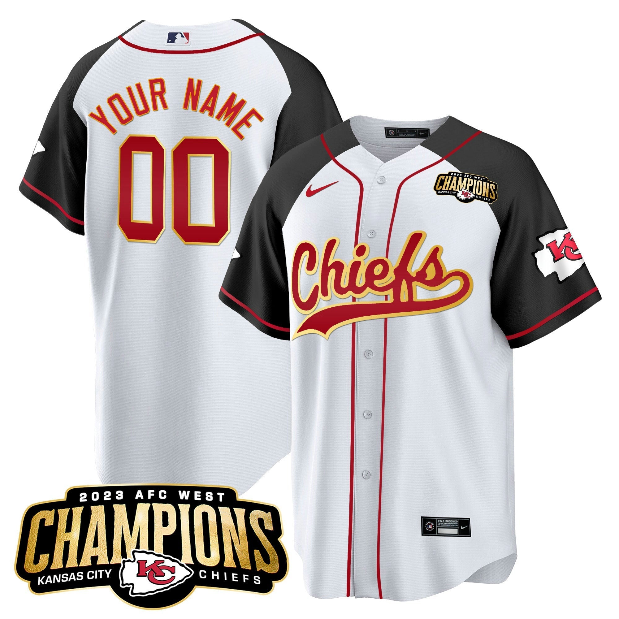 Camisa NFL 2023 AFC West Champions Patch Jersey