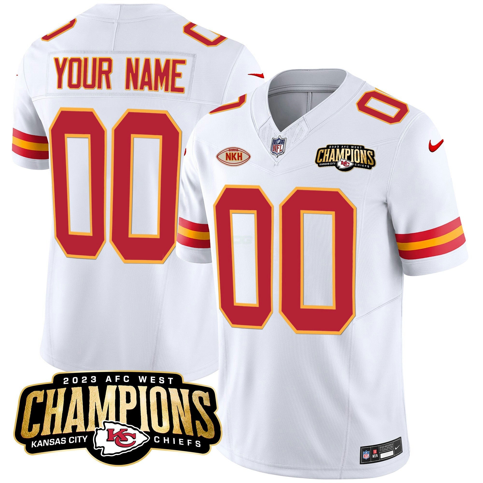 Camisa NFL 2023 AFC West Champions Patch Vapor Limited Jersey