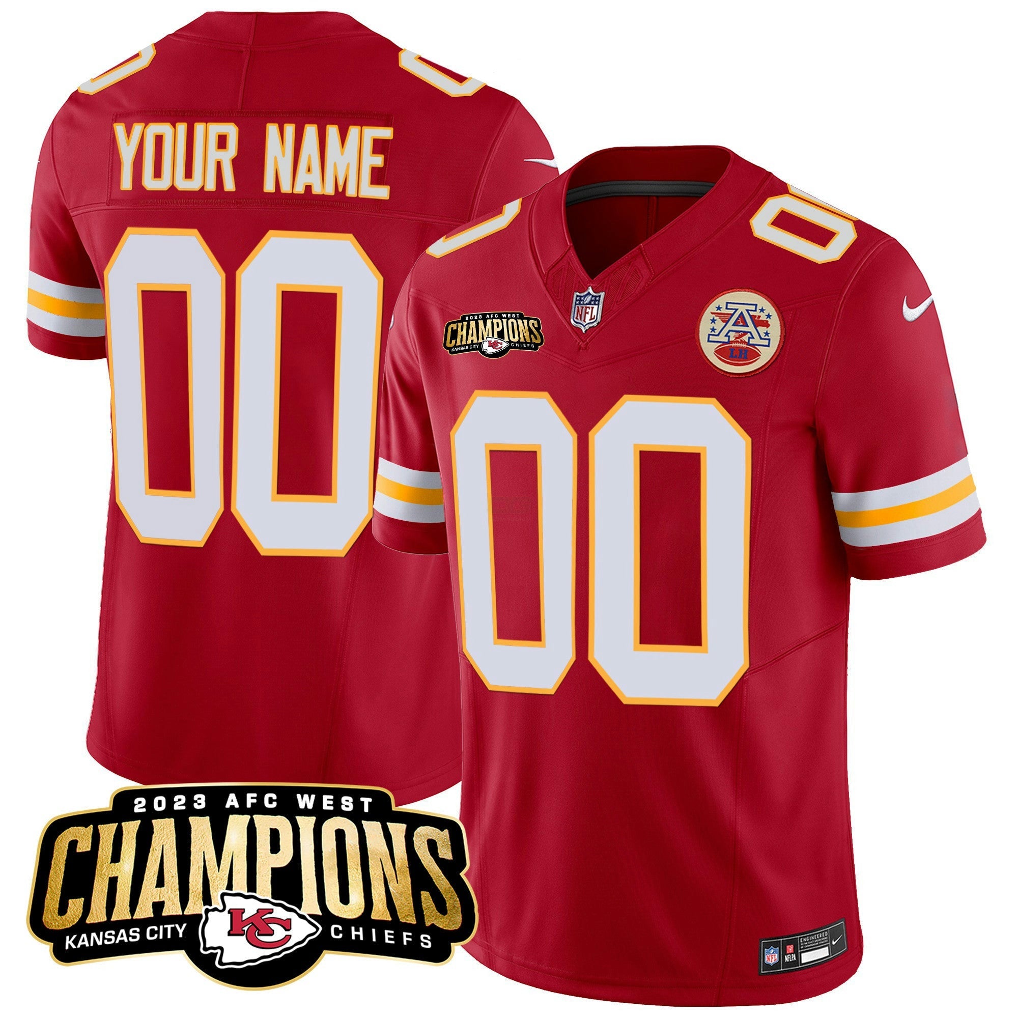Camisa NFL 2023 AFC West Champions Patch Vapor Limited Jersey V2