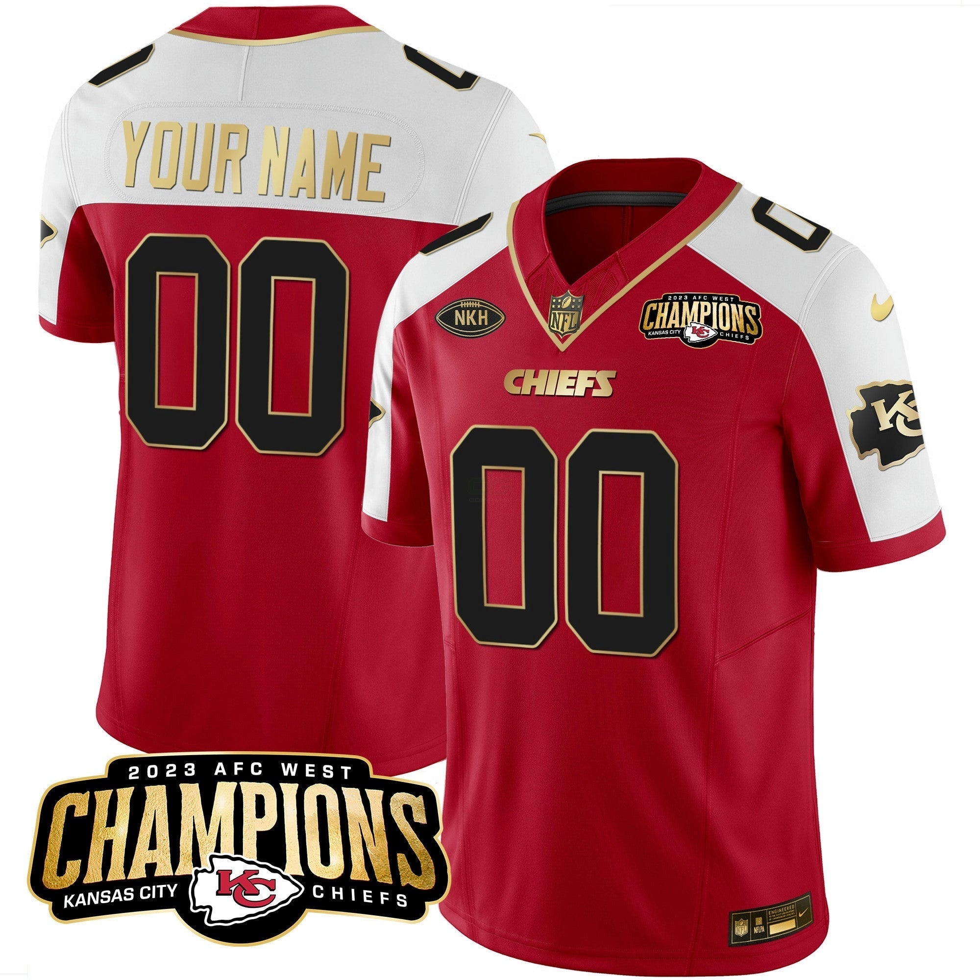 Camisa NFL 2023 AFC West Champions Patch Vapor Limited Jersey