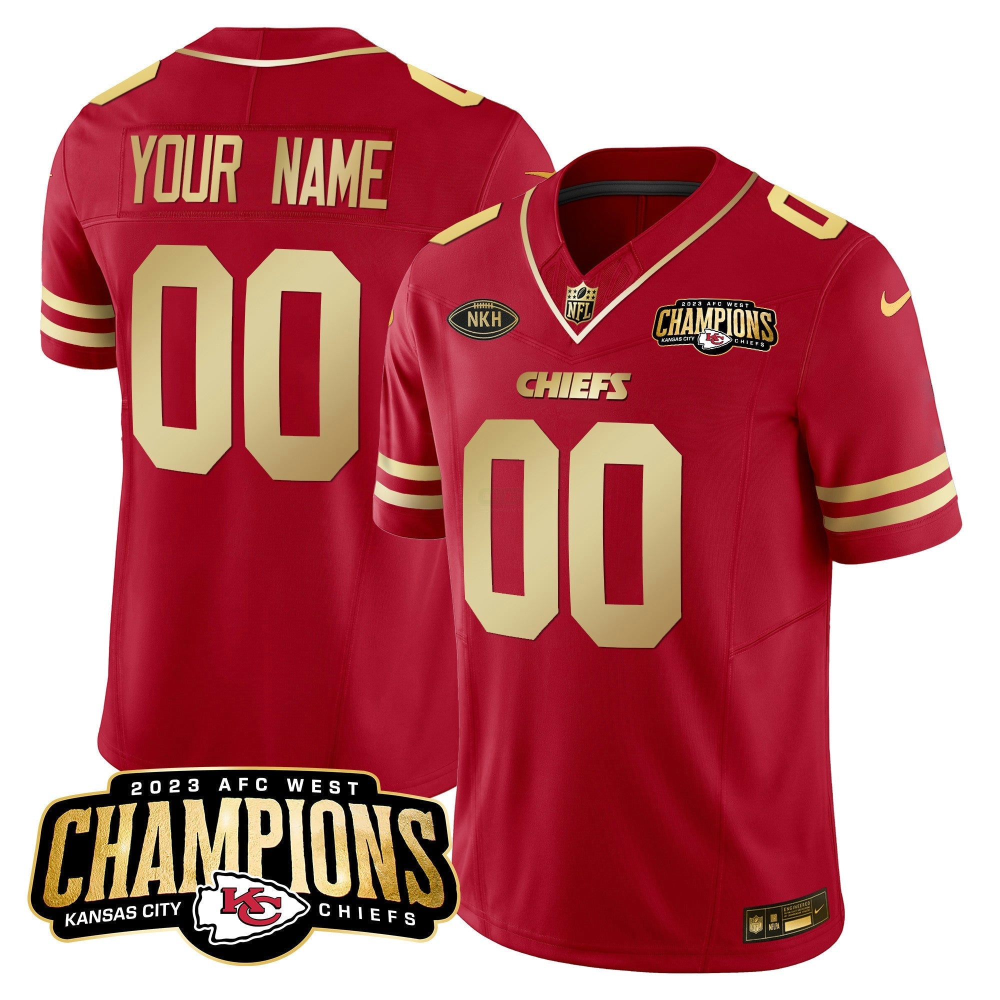 Camisa NFL 2023 AFC West Champions Patch Vapor Limited Jersey