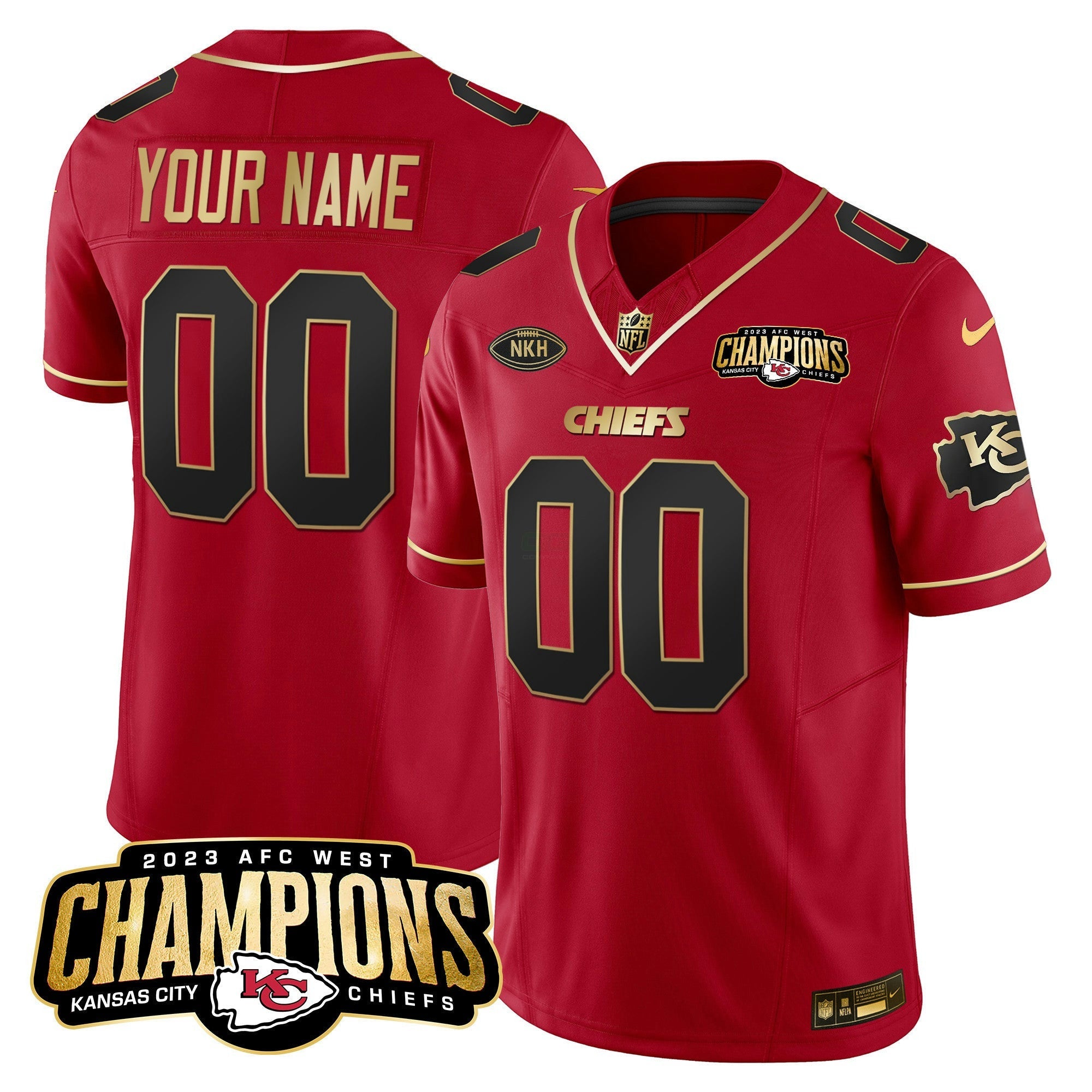 Camisa NFL 2023 AFC West Champions Patch Vapor Limited Jersey