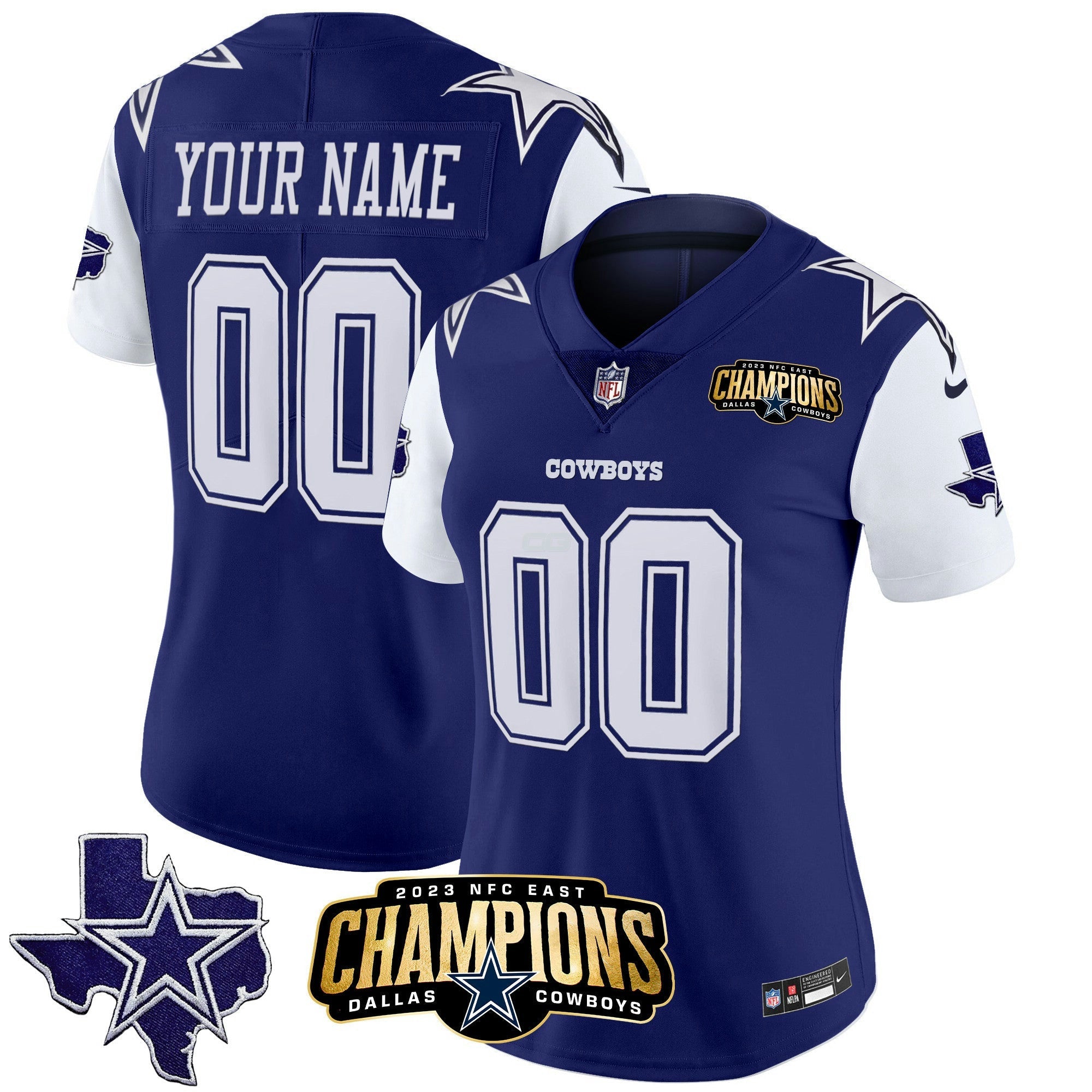 Camisa NFL 2023 NFC East Champions Patch Vapor Jersey