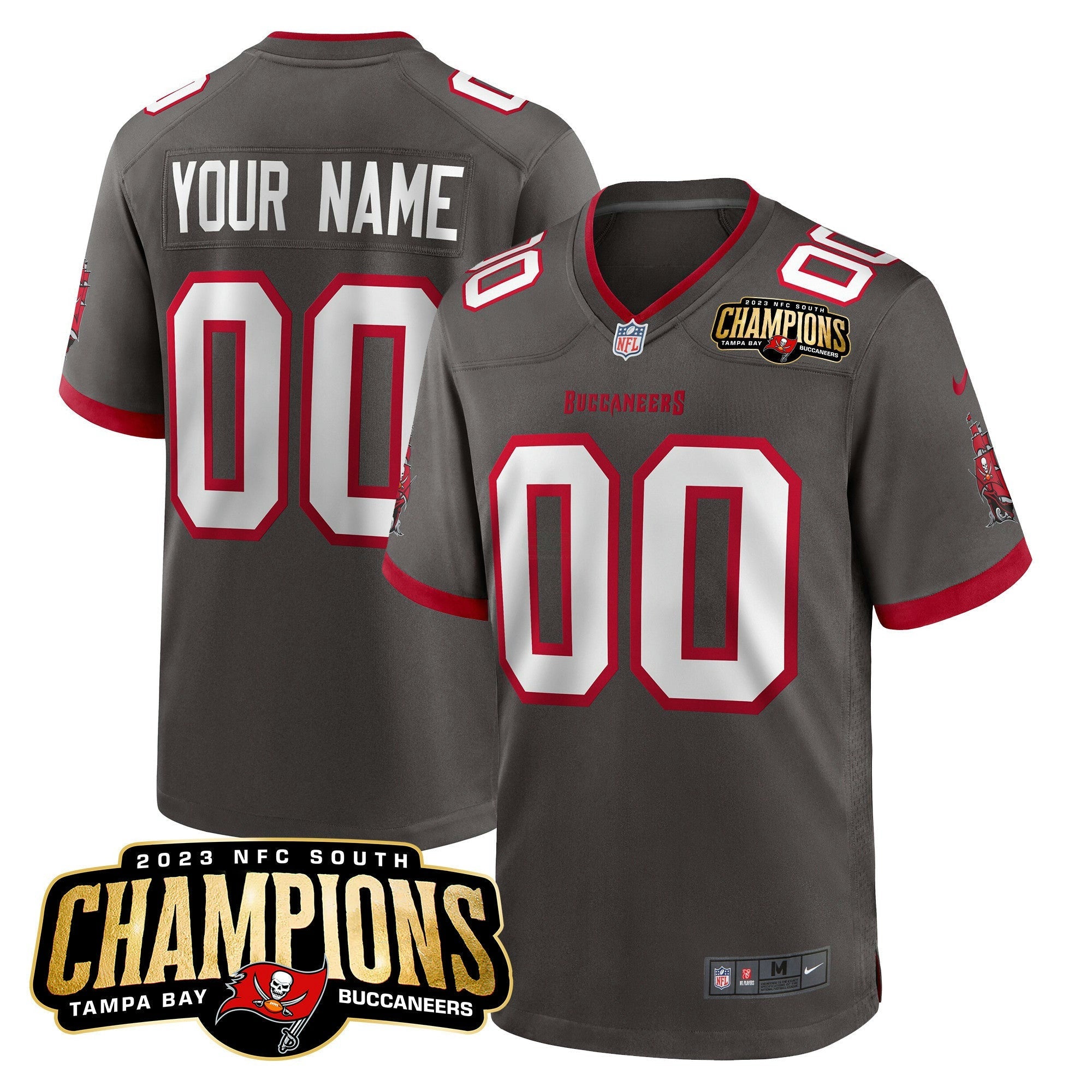 Camisa NFL 2023 NFC South Champions Patch Game Jersey