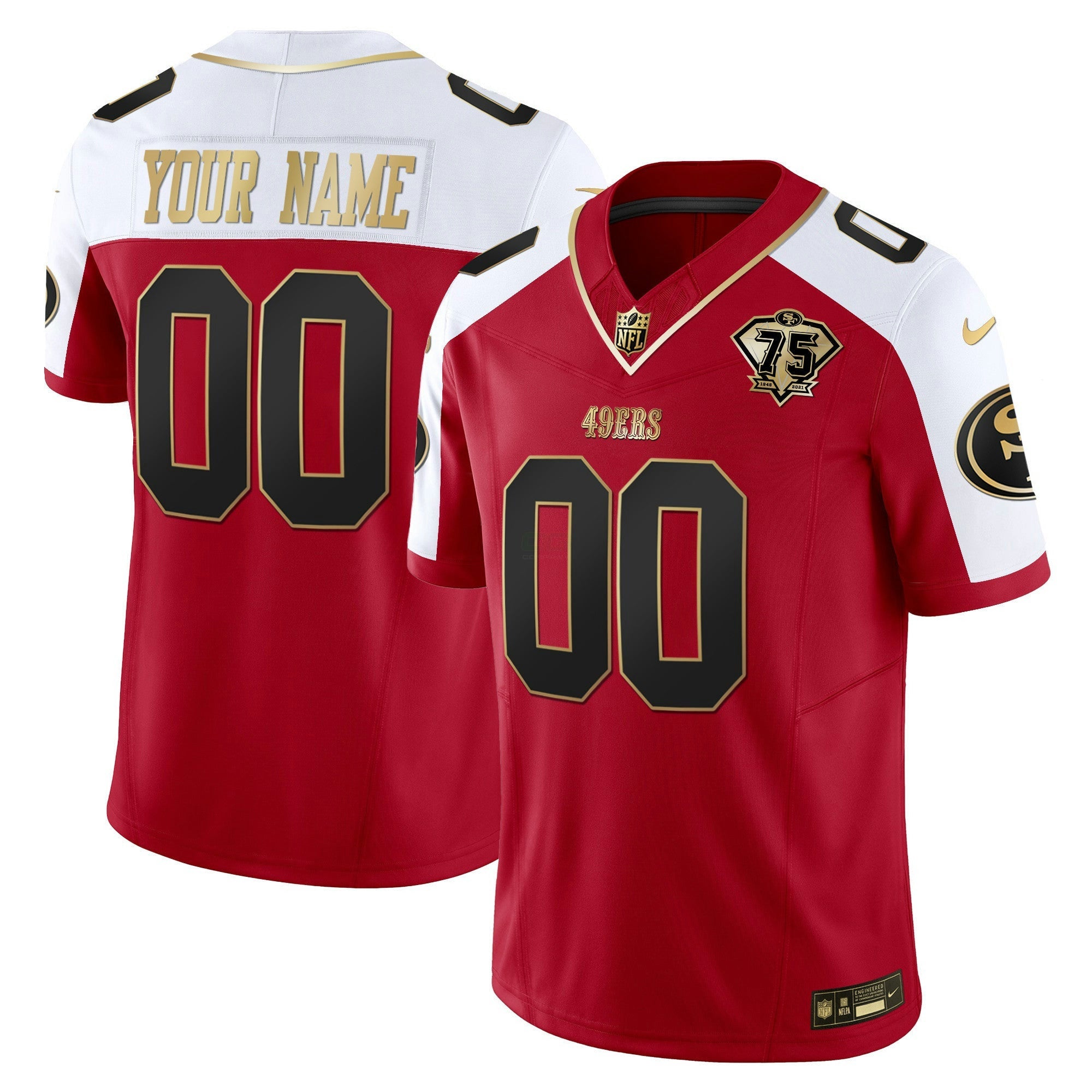 Camisa NFL 2023 Vapor Dourada Limited Jersey