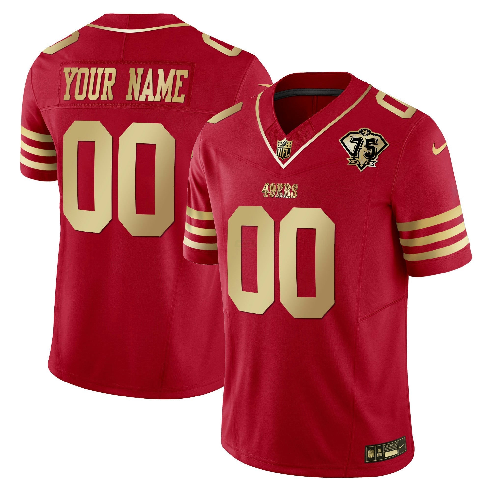 Camisa NFL 2023 Vapor Dourada Limited Jersey