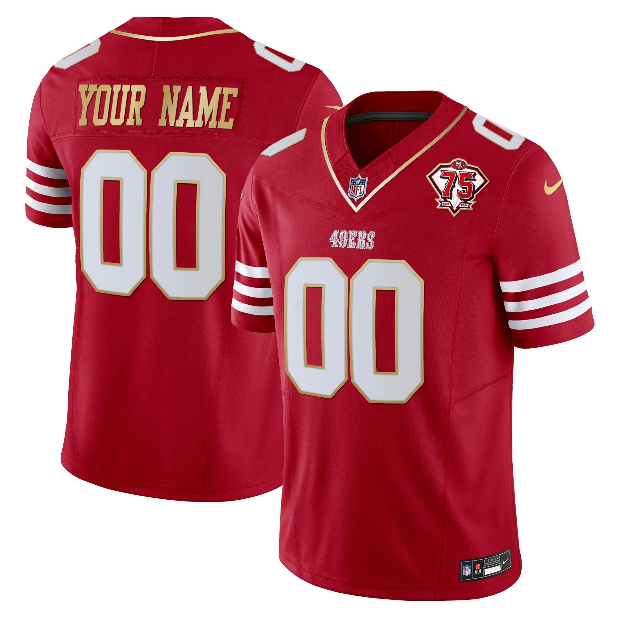 Camisa NFL 2023 Vapor Dourada Trim Limited Jersey