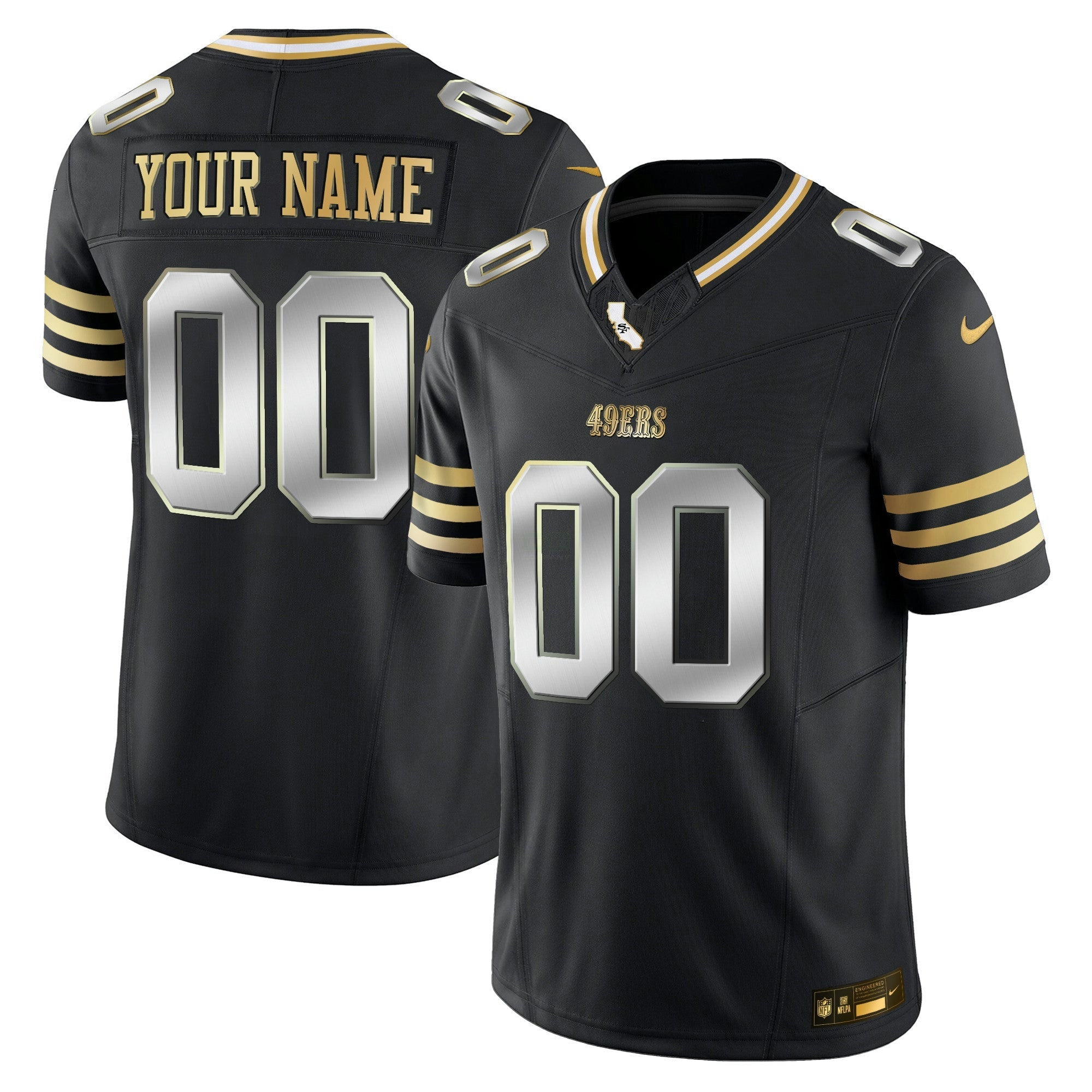 Camisa NFL 2024 Dourada Vapor Jersey