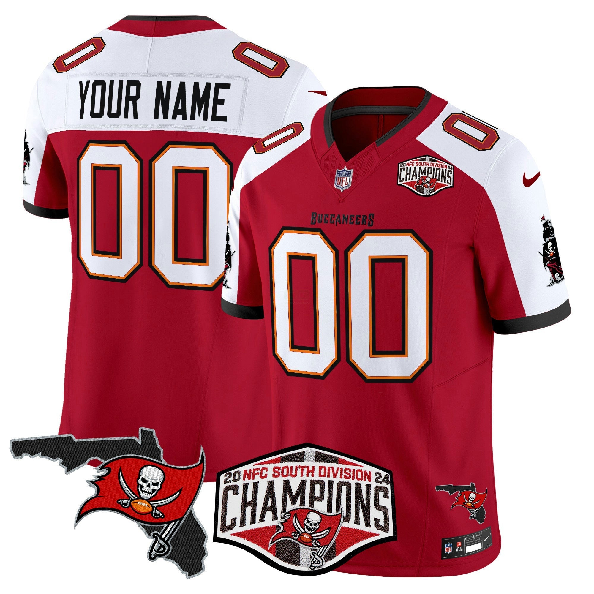 Camisa NFL 2024 NFC South Division Champions Patch Vapor Limited Jersey