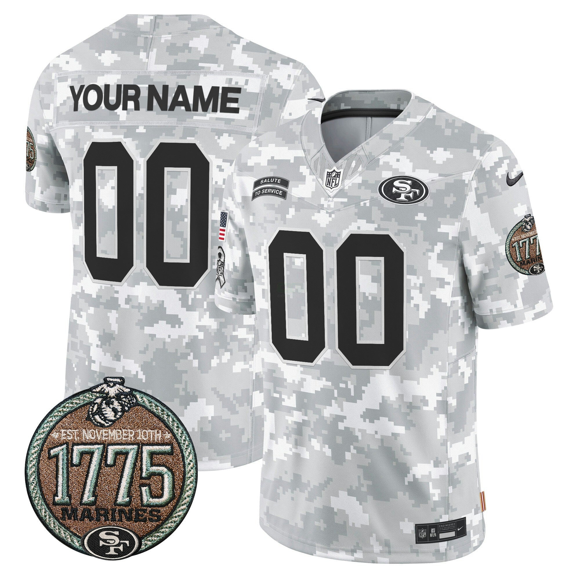 Camisa NFL 2024 Salute to Service Establishment Year Patch Vapor Limited Jersey