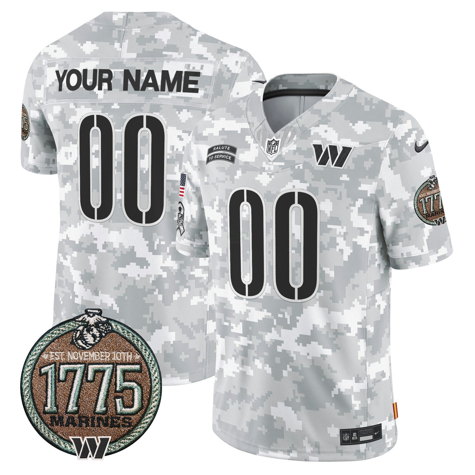 Camisa NFL 2024 Salute to Service Establishment Year Patch Vapor Limited Jersey