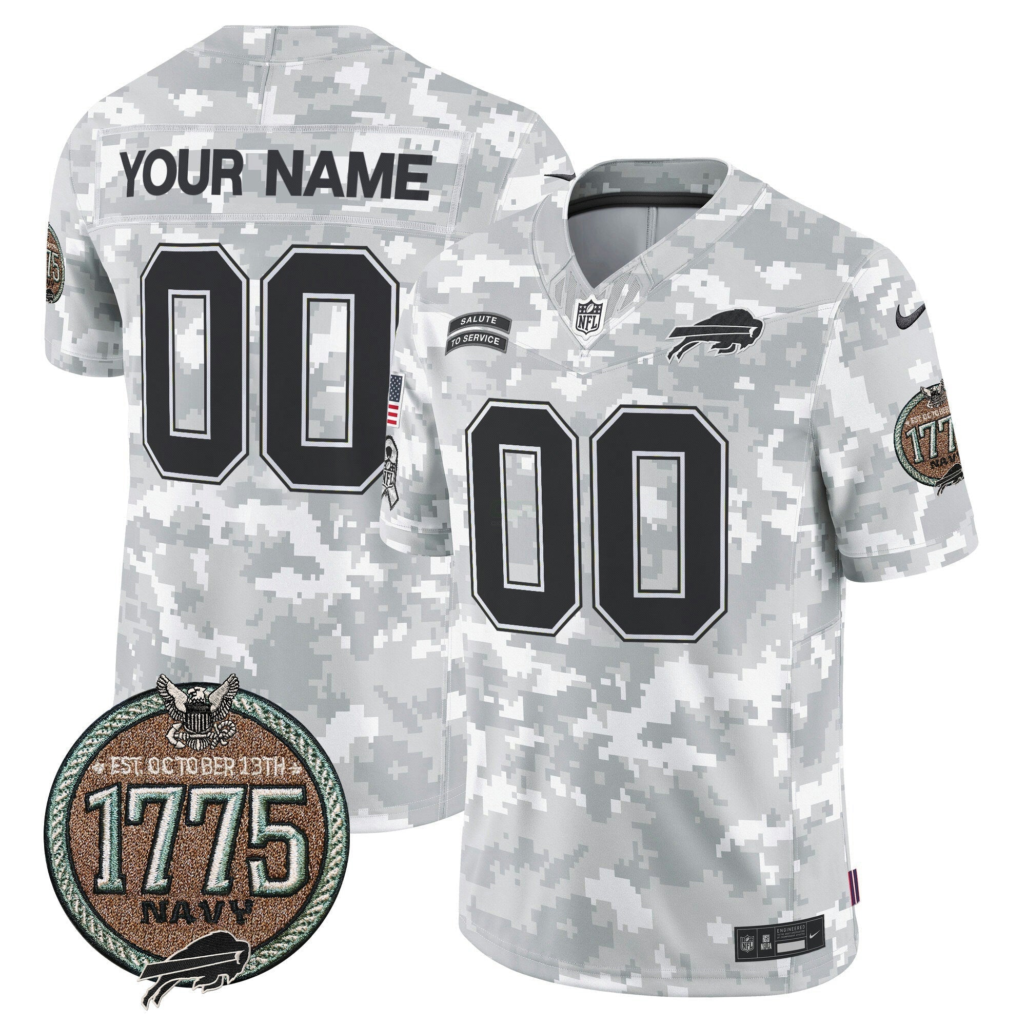 Camisa NFL 2024 Salute to Service Establishment Year Patch Vapor Limited Jersey