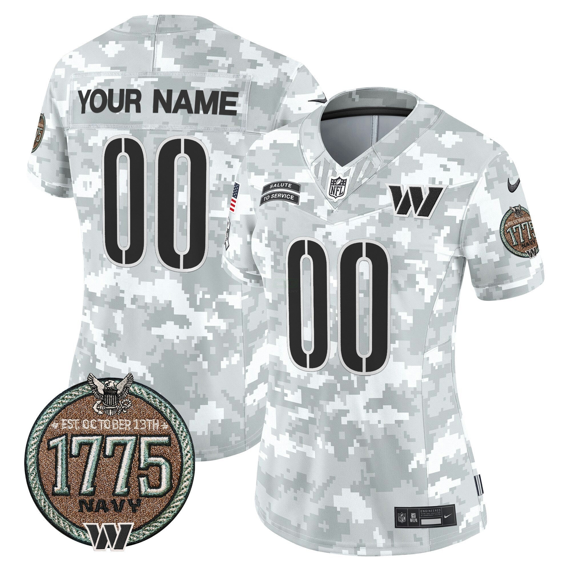 Camisa NFL 2024 Salute to Service Establishment Year Patch Vapor Limited Jersey
