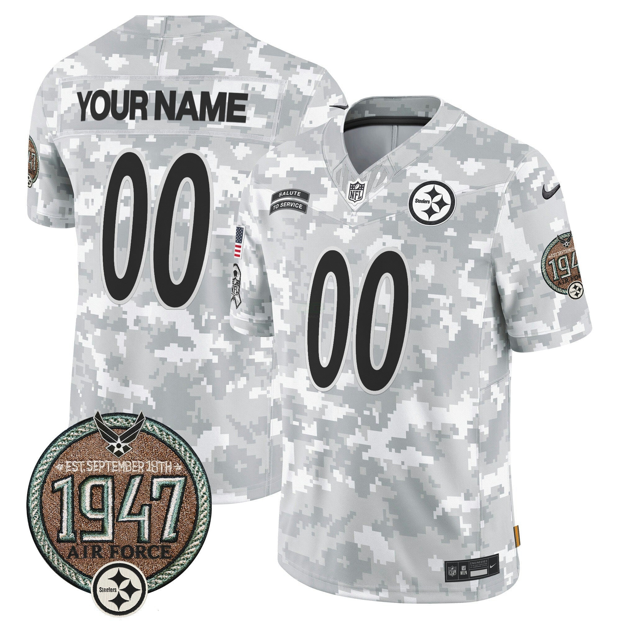 Camisa NFL 2024 Salute to Service Establishment Year Patch Vapor Limited Jersey