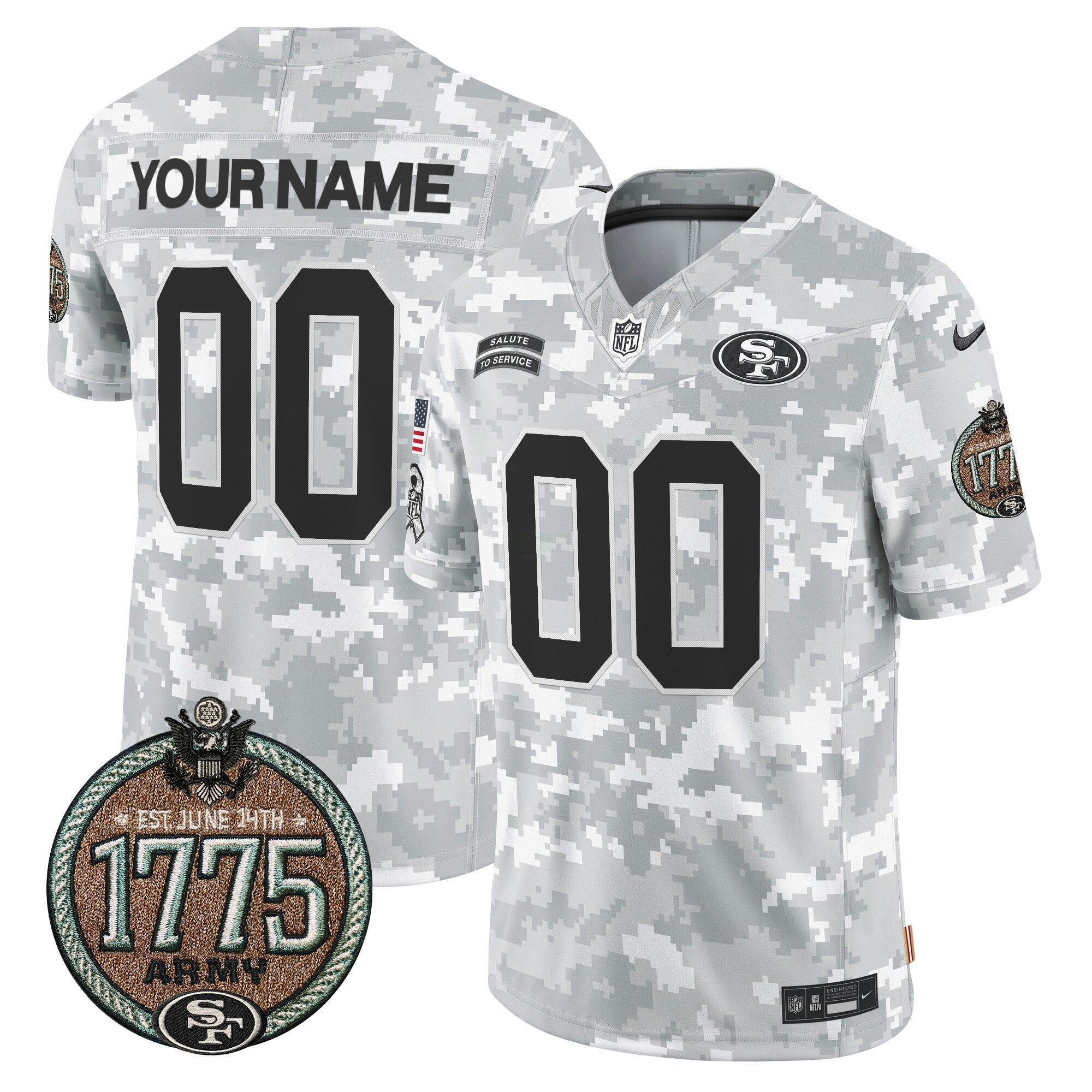Camisa NFL 2024 Salute to Service Establishment Year Patch Vapor Limited Jersey