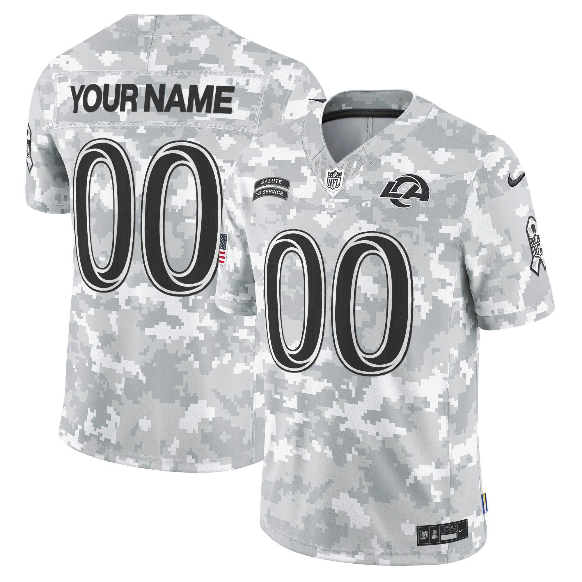 Camisa NFL 2024 Salute to Service Vapor Limited Jersey – Arctic Camo - Custom