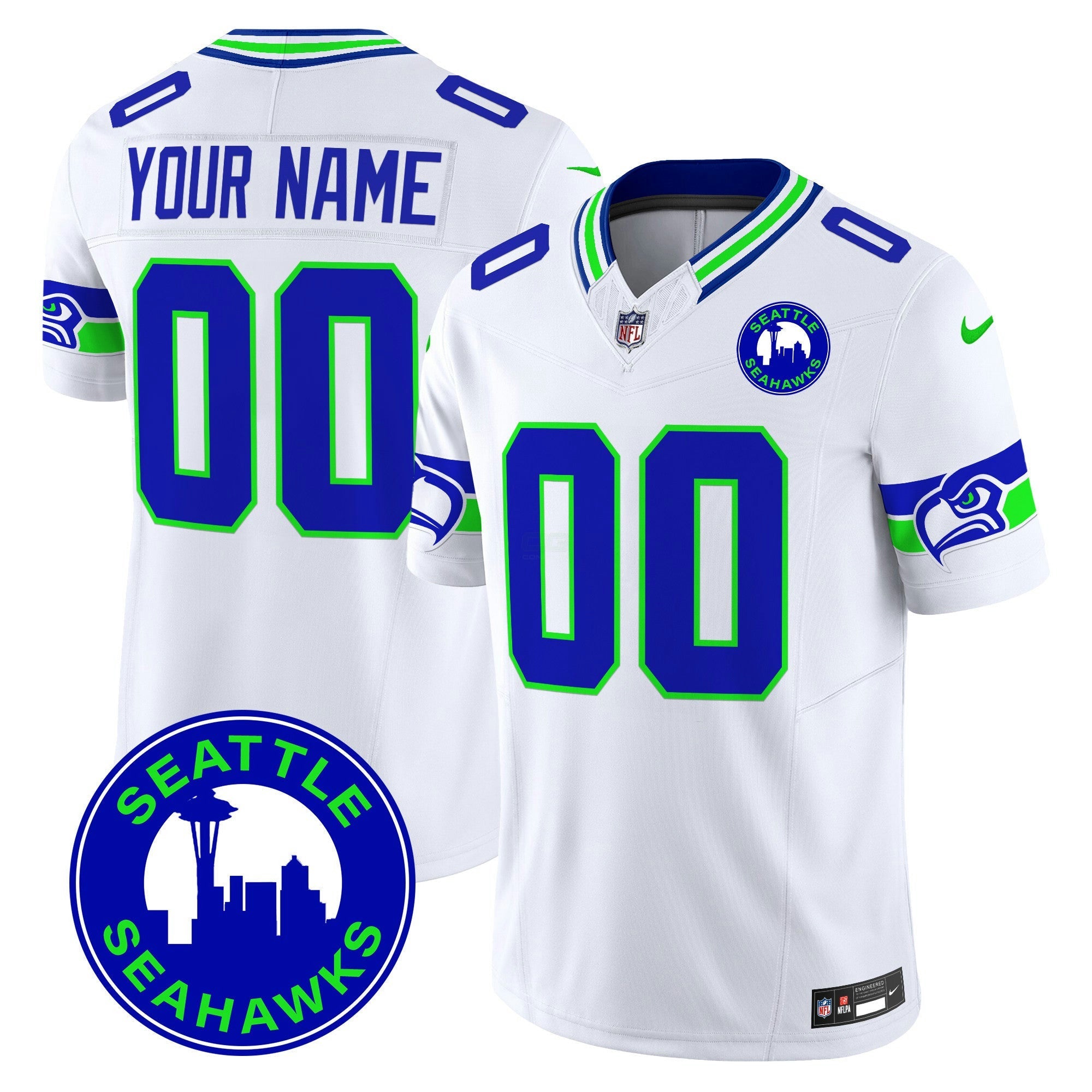 Camisa NFL 2025 Seattle City Patch Vapor Limited Jersey