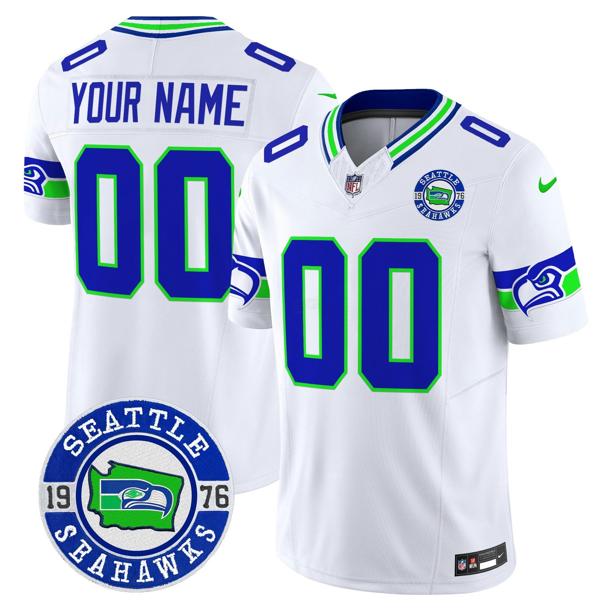 Camisa NFL 2025 Seattle Est. 1976 Patch Vapor Limited Jersey