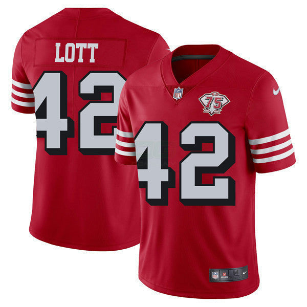 Camisa NFL 75th Anniversary Throwback Escarlate