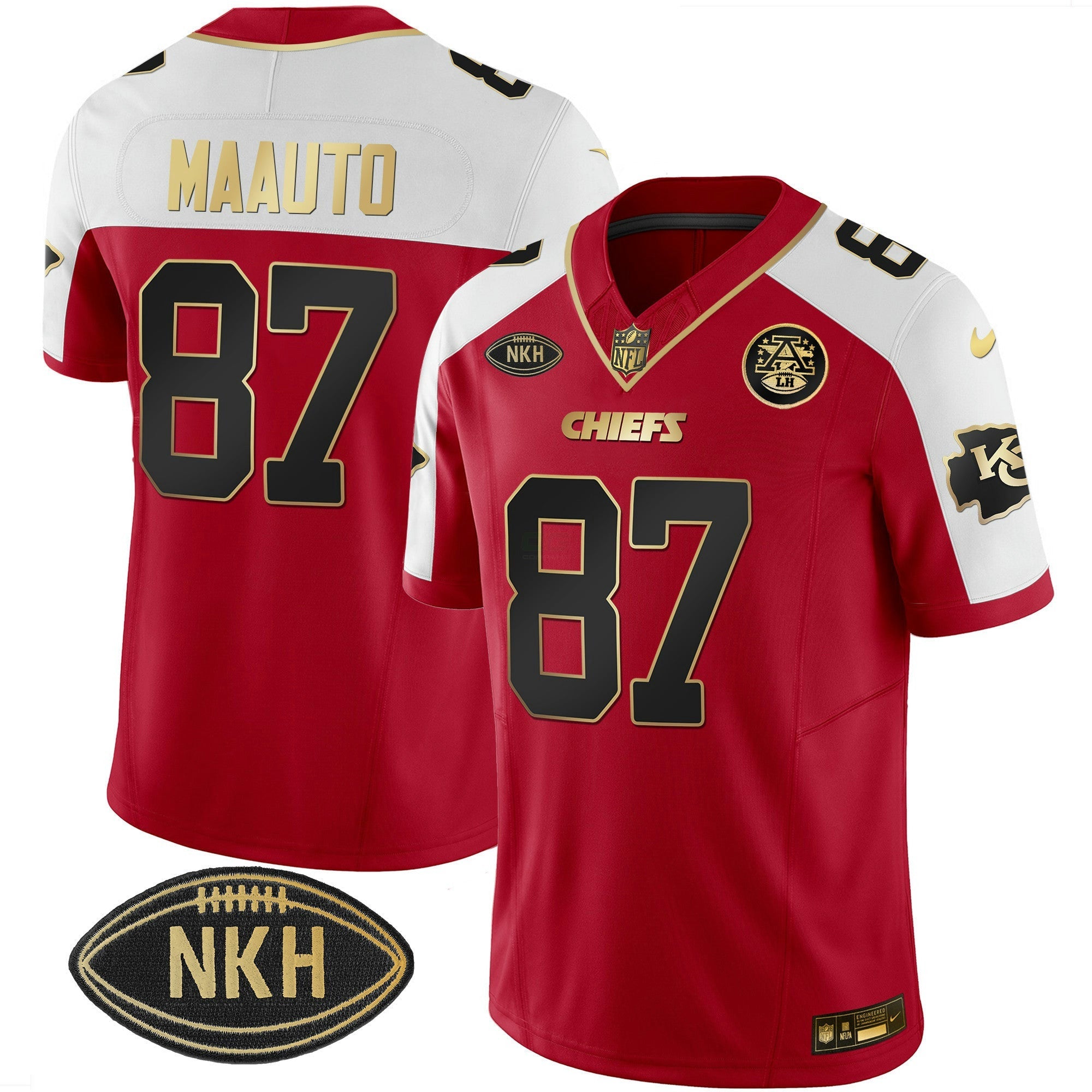 Camisa NFL #87 Travis Kelce Maauto Vapor Jersey