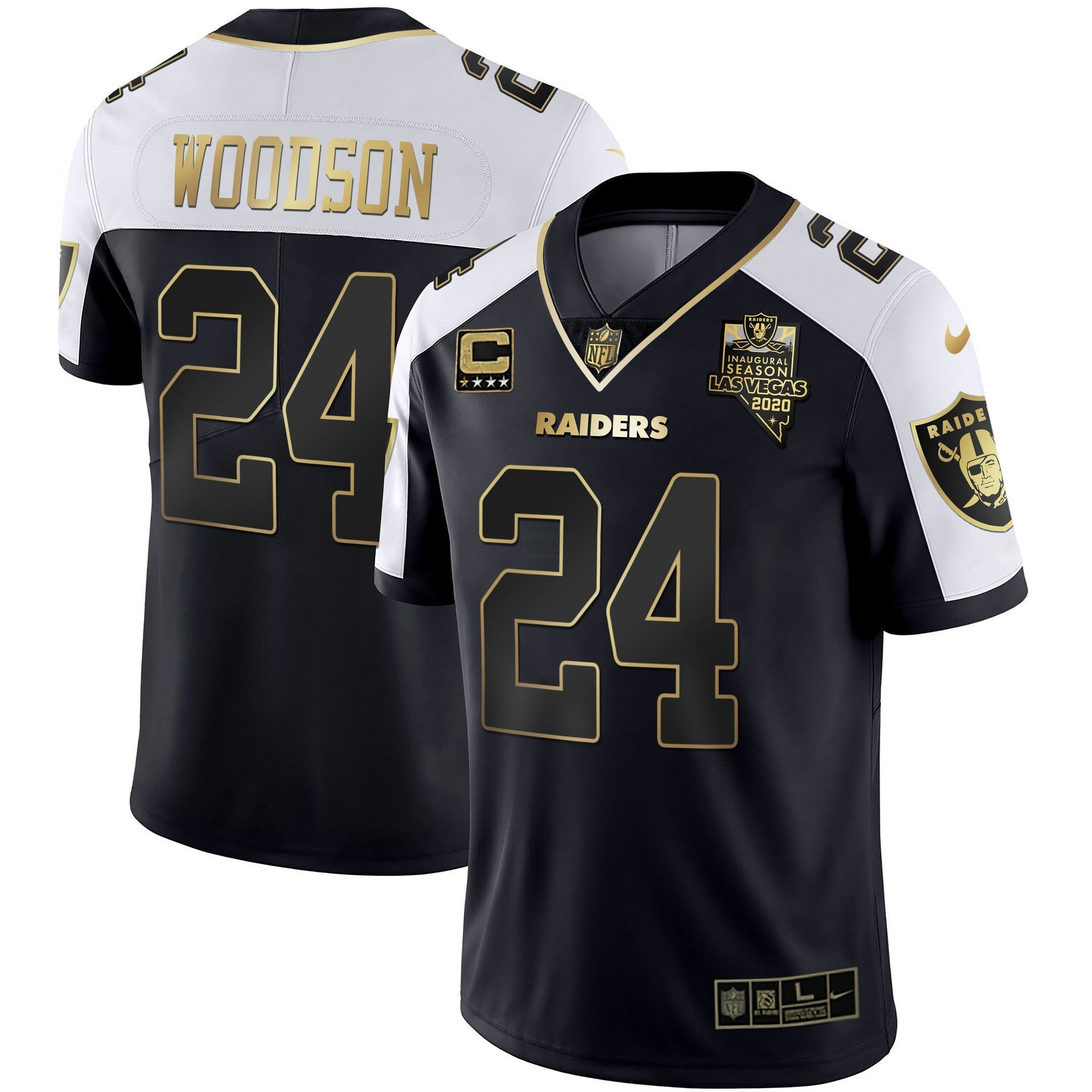 Camisa NFL Alternativa Vapor Preta Dourada Limited
