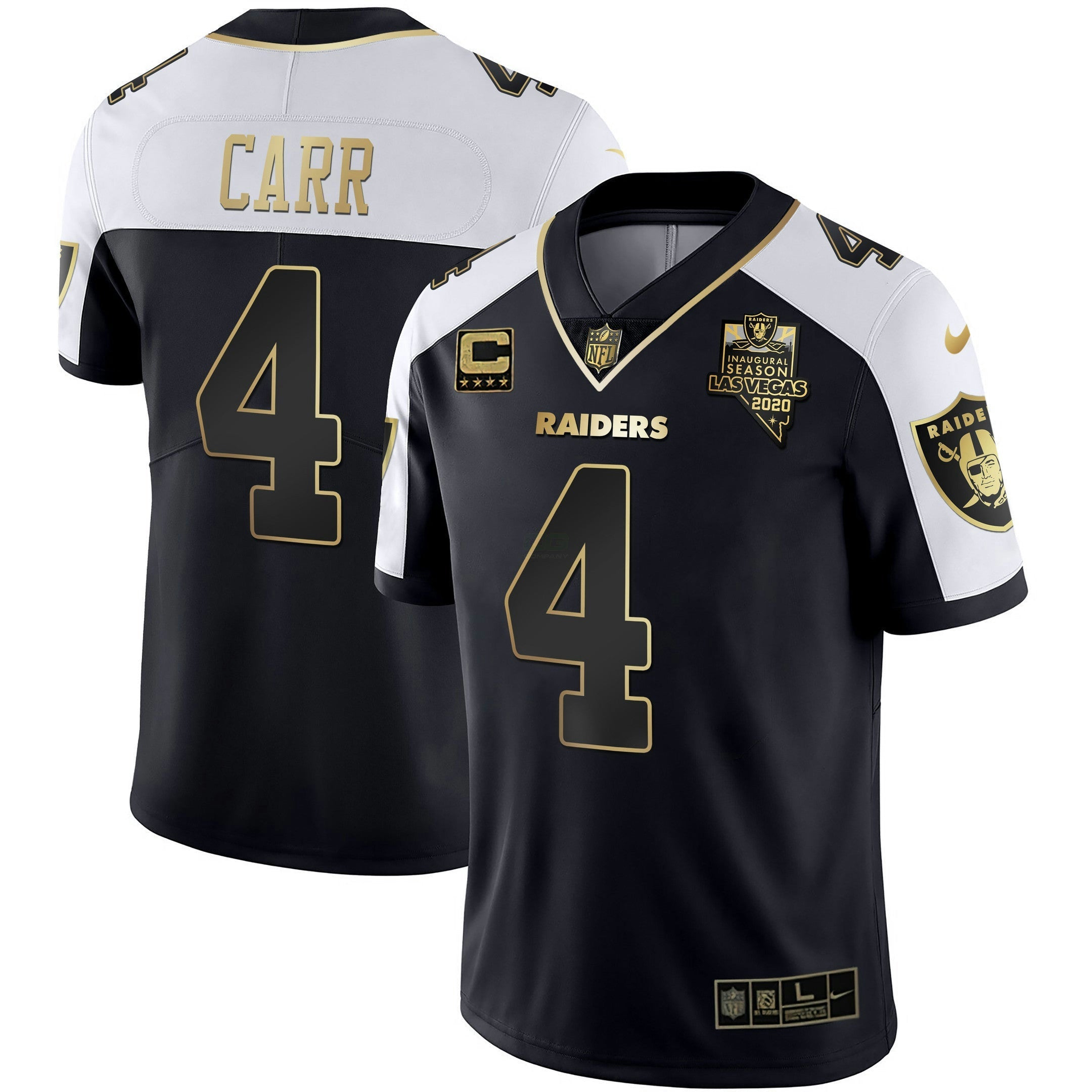 Camisa NFL Alternativa Vapor Preta Dourada Limited