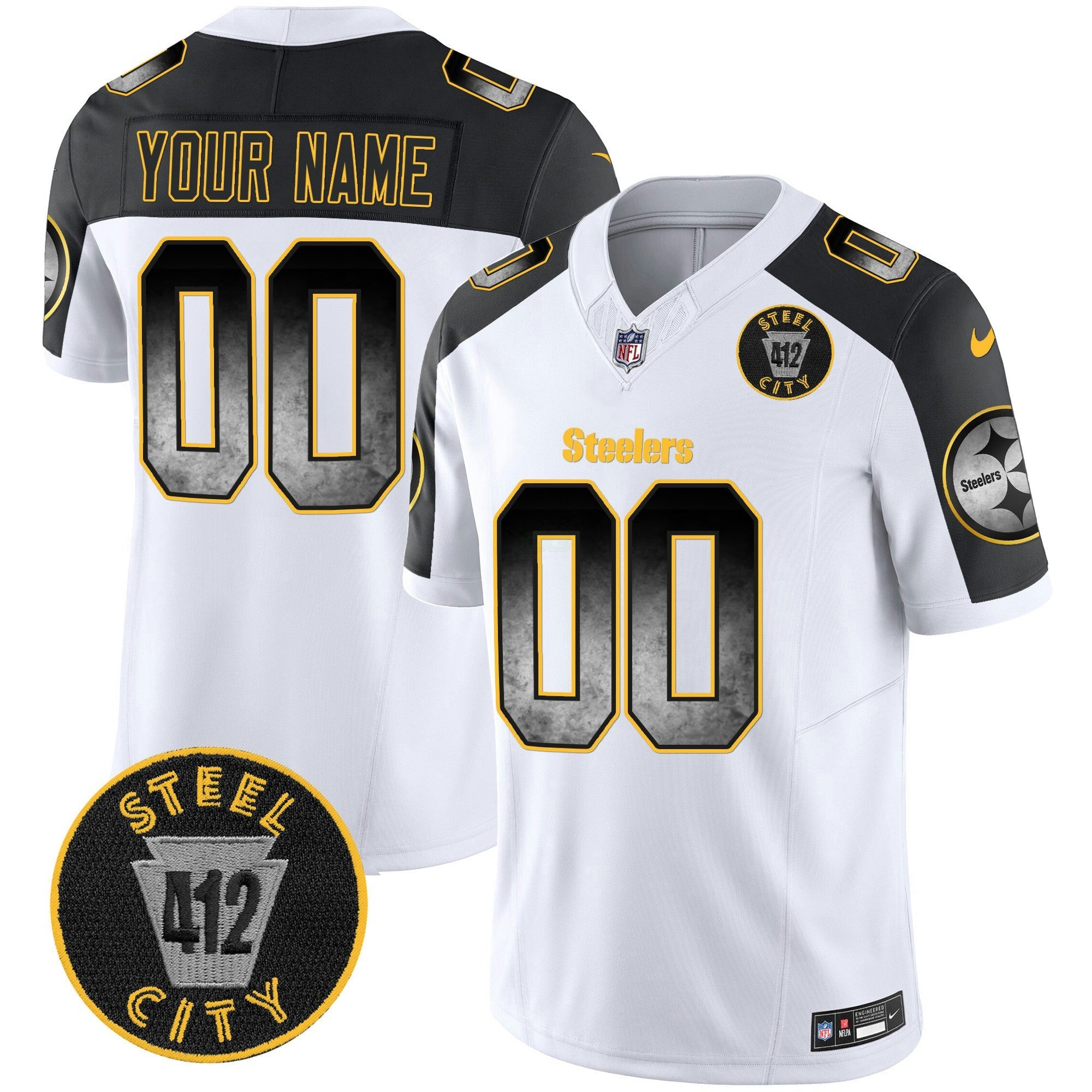 Camisa NFL Arch Smoke 412 Patch Vapor Limited Jersey