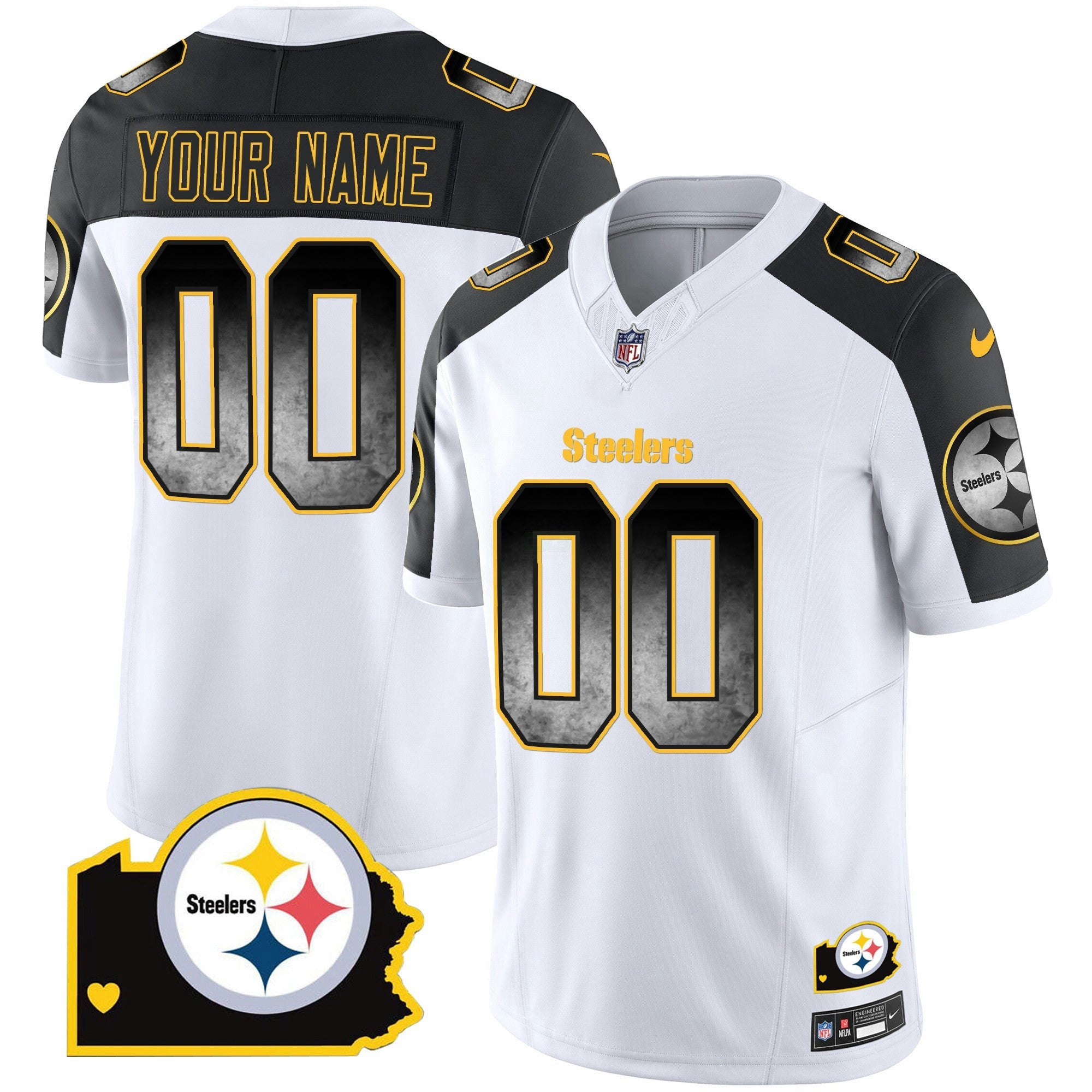 Camisa NFL Arch Smoke Home Patch Vapor Jersey