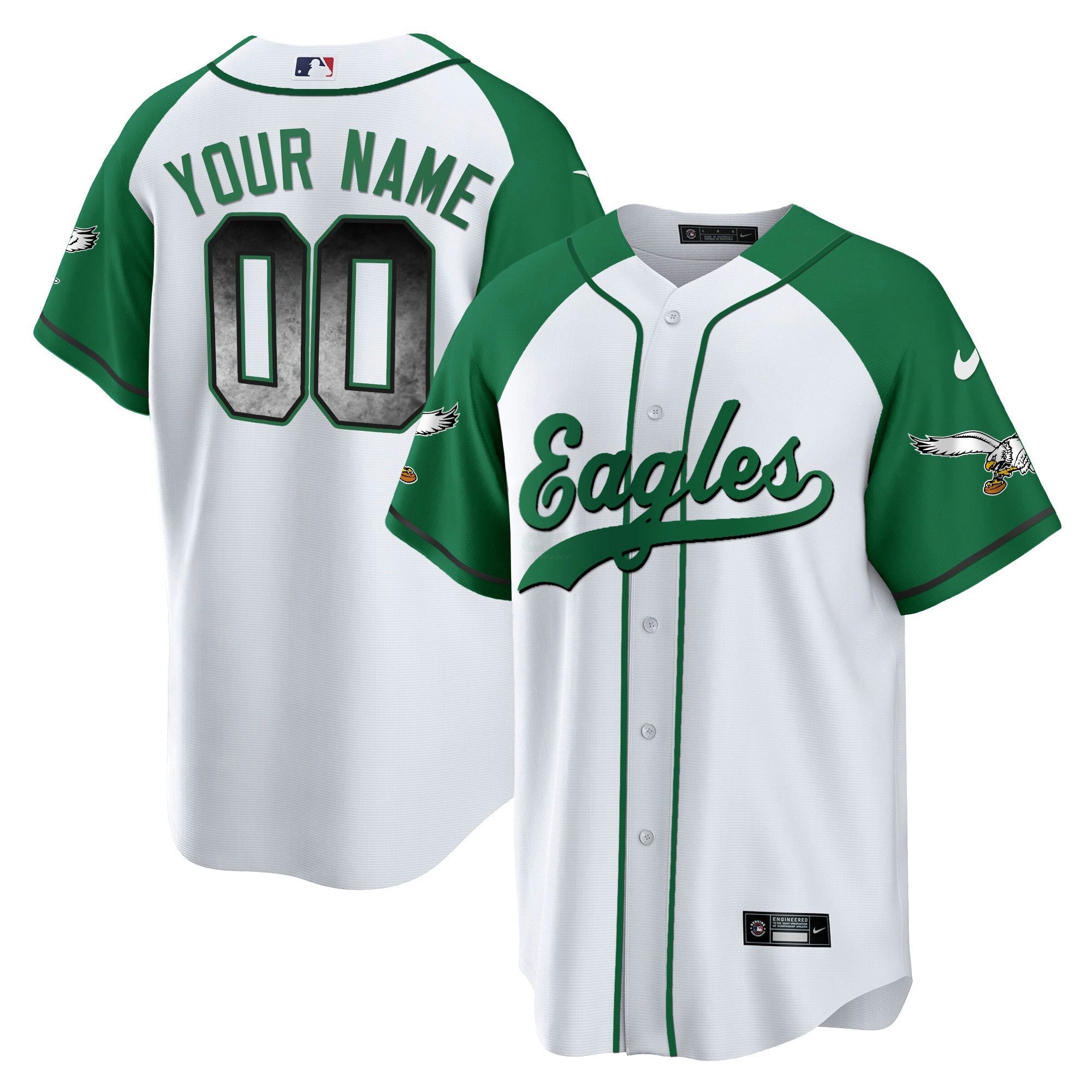 Camisa NFL Arch Smoke Kelly Green Jersey