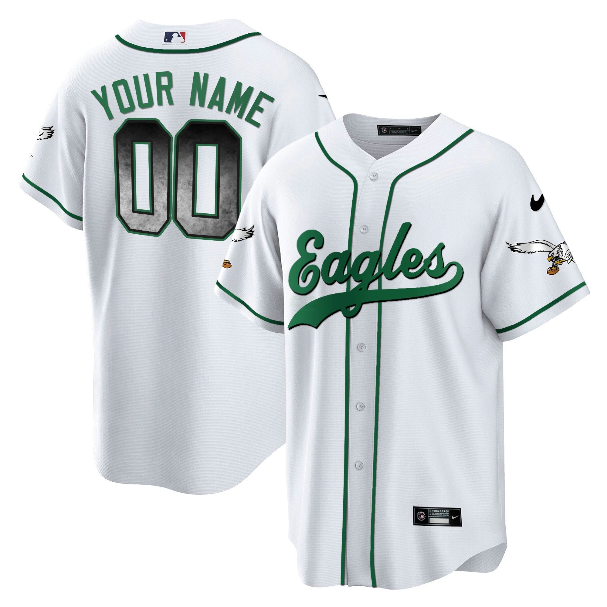 Camisa NFL Arch Smoke Kelly Green Jersey