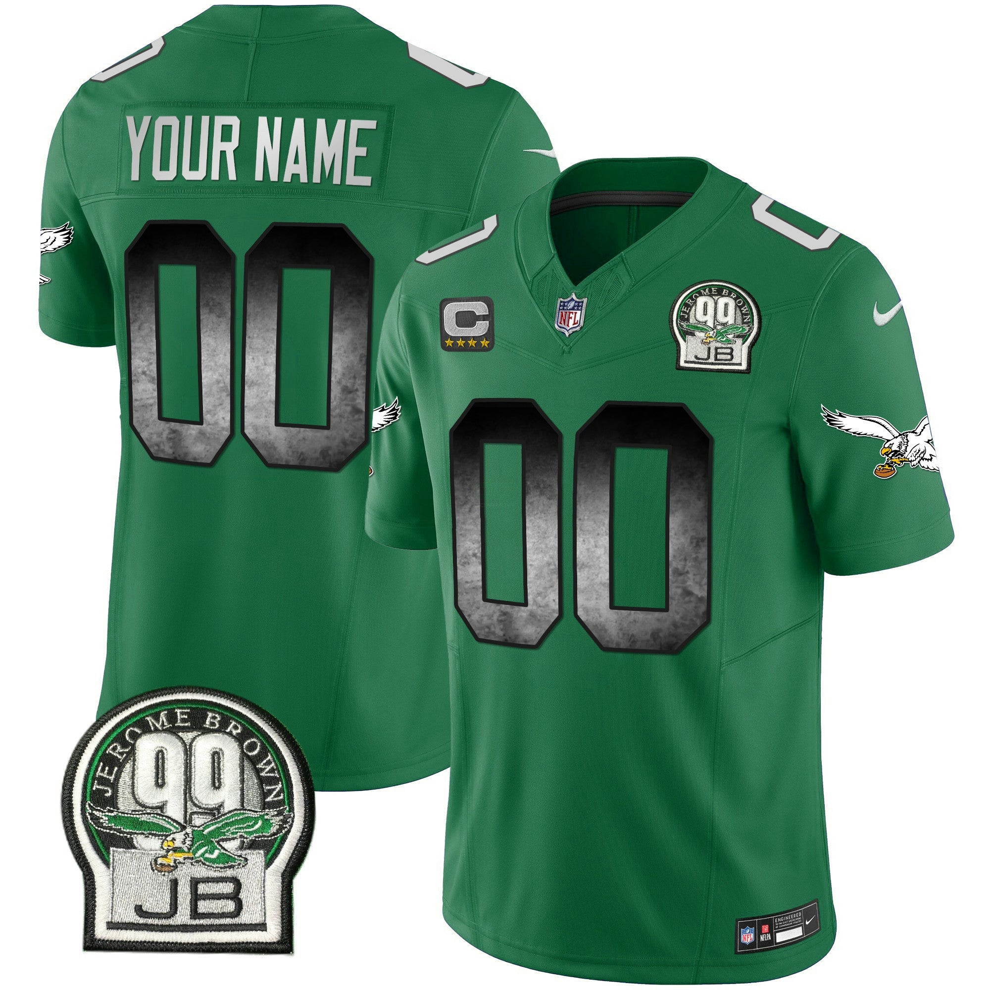 Camisa NFL Arch Smoke Kelly Green Vapor Jersey