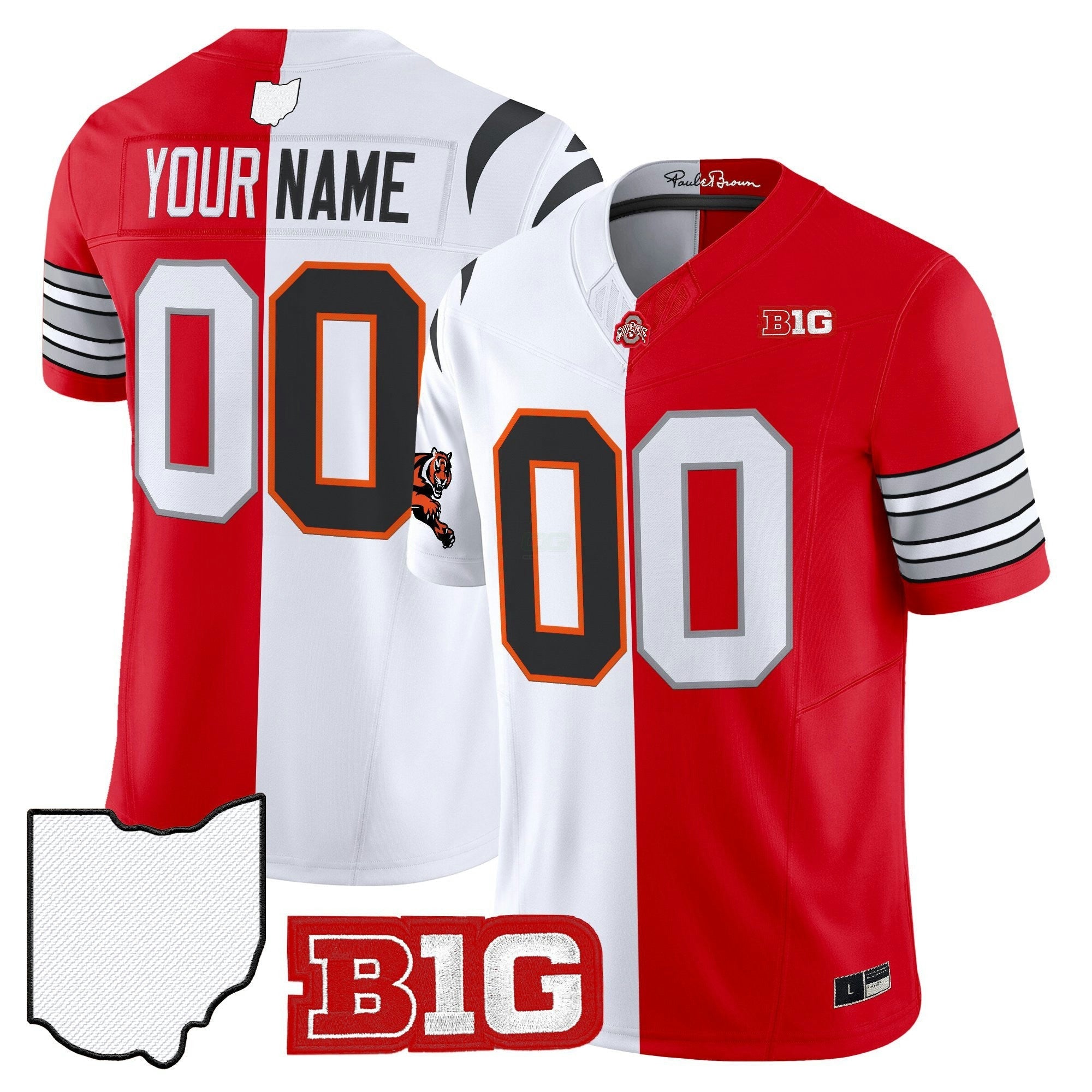 Camisa NFL Bengals x College Football’ Split Vapor Limited Jersey