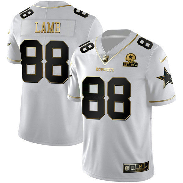 Camisa NFL Branca Dourada Est 1960 Patch