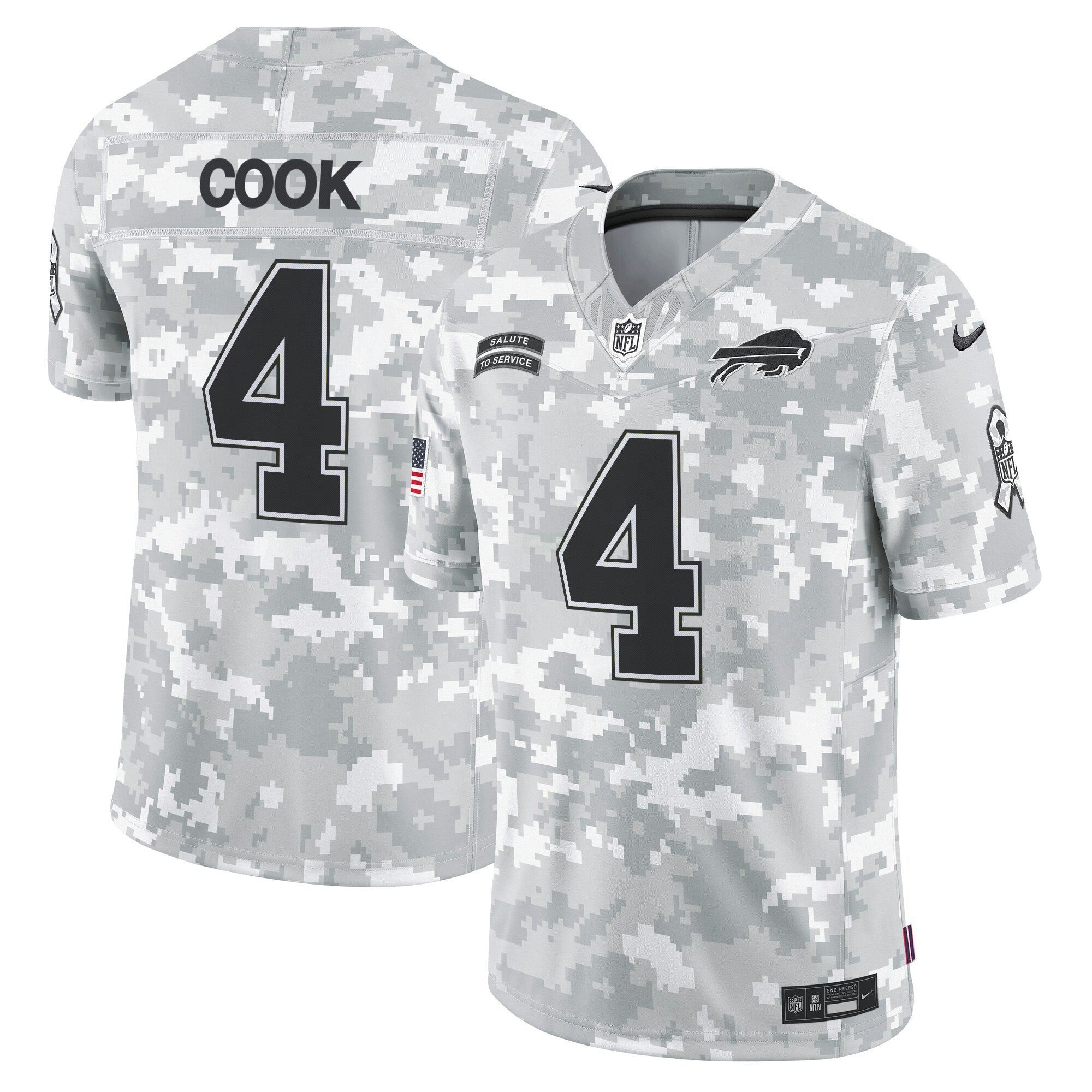 Camisa NFL Buffalo 2024 Salute to Service Vapor Limited Jersey – Arctic Camo