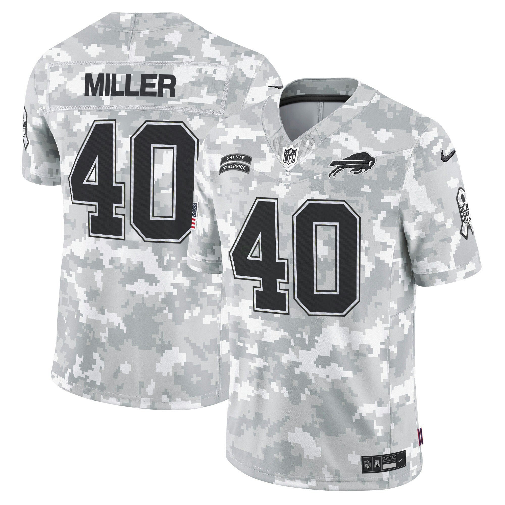 Camisa NFL Buffalo 2024 Salute to Service Vapor Limited Jersey – Arctic Camo
