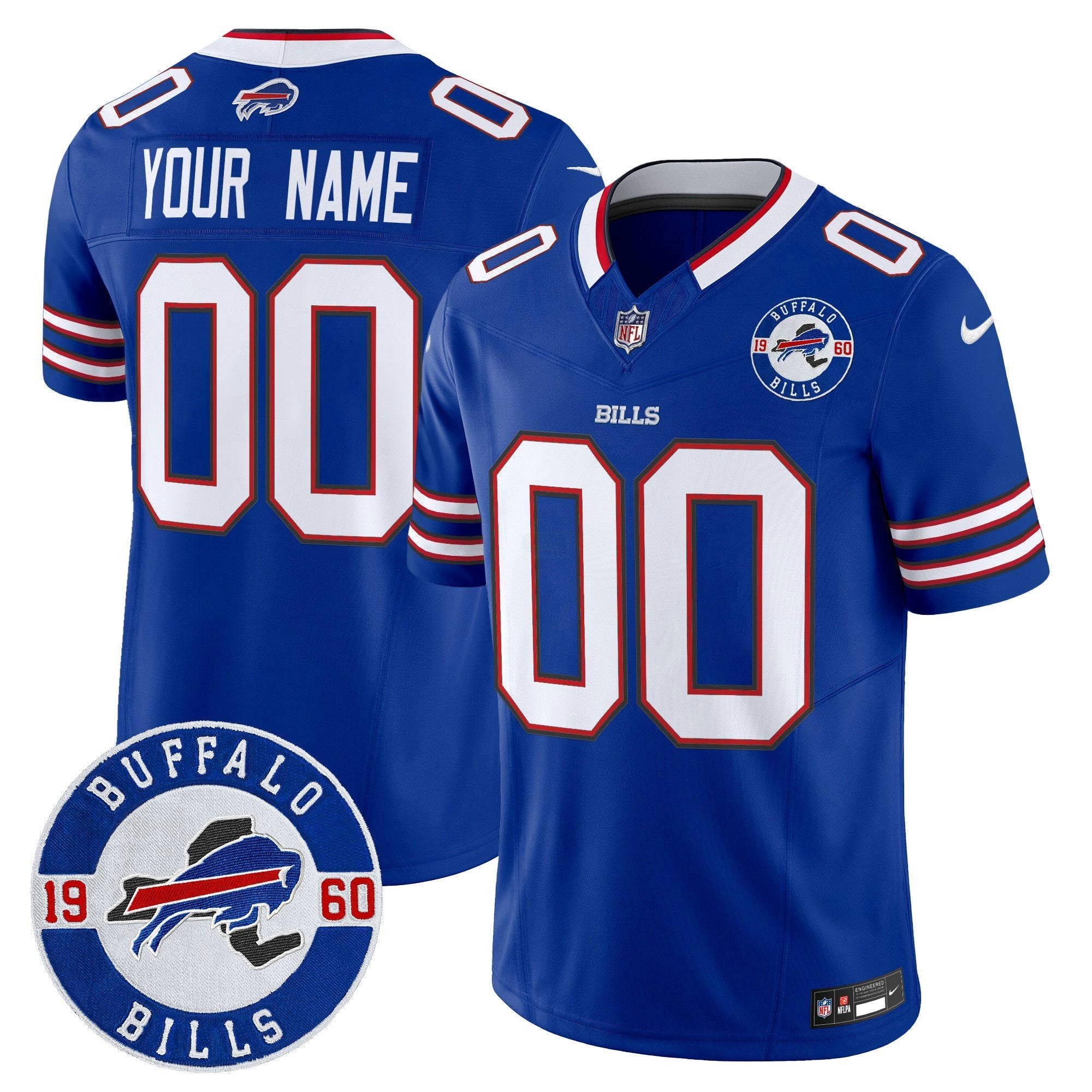 Camisa NFL Buffalo 2024 Vapor Limited Jersey – Est. 1960 Patch