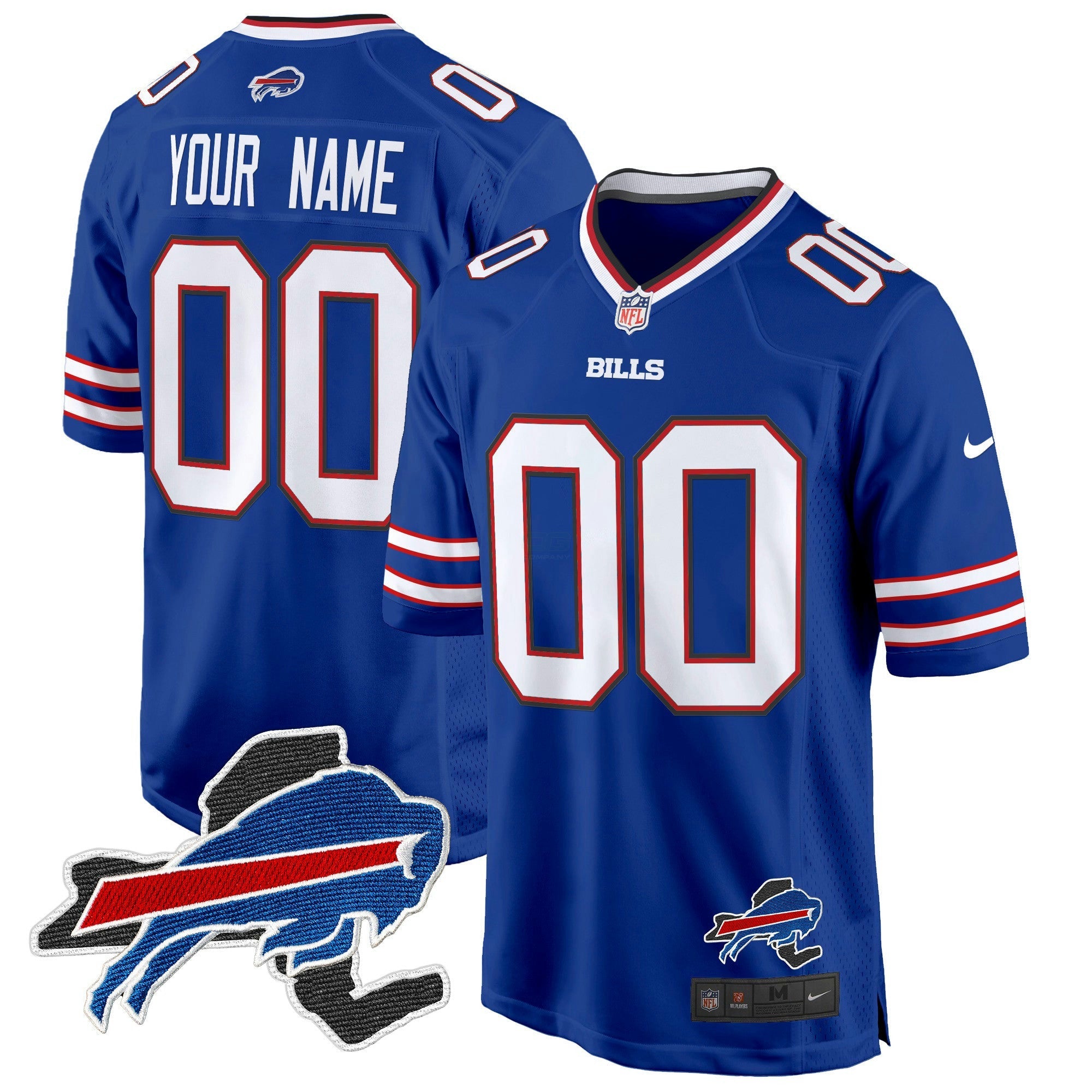 Camisa NFL Buffalo New York Patch Game Jersey