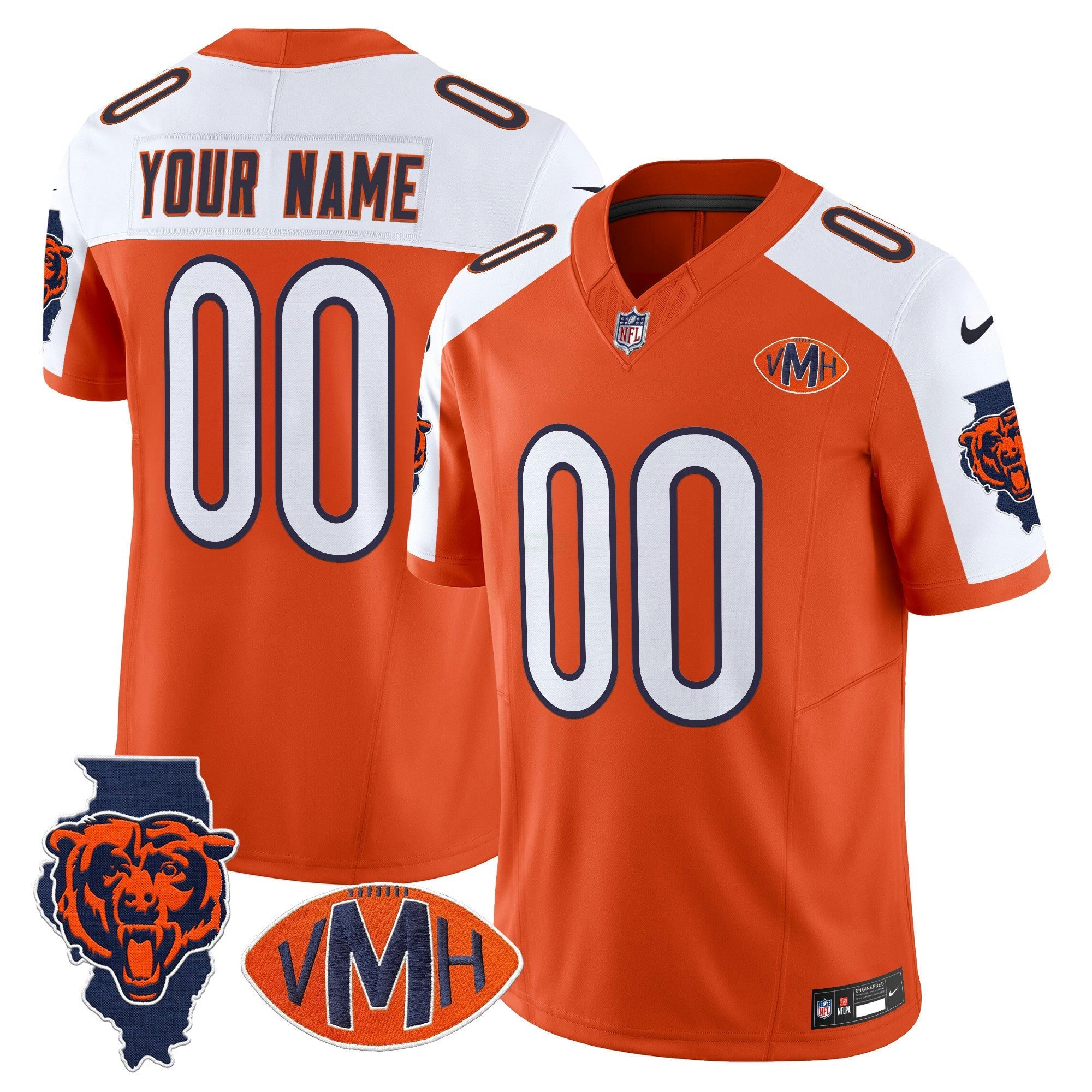 Camisa NFL Chicago Virginia McCaskey Memorial Patch Vapor Jersey