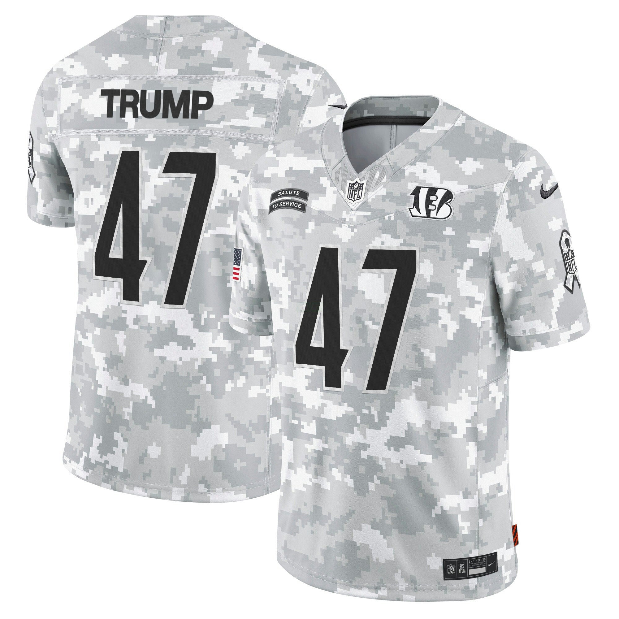 Camisa NFL Cincinnati 2024 Salute to Service Vapor Limited Jersey – Arctic Camo