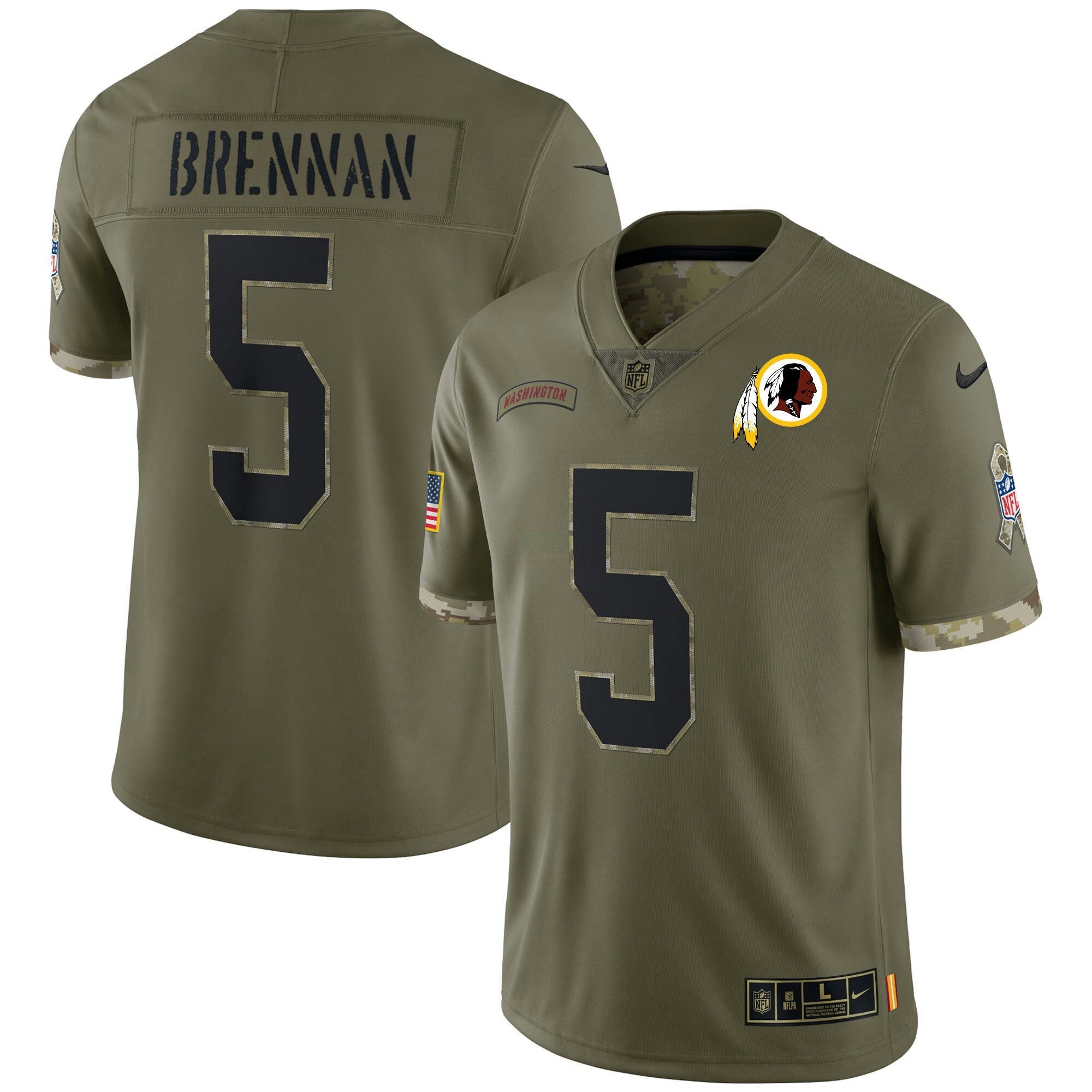 Camisa NFL Colt Brennan Washington Redskins Salute To Service Jersey