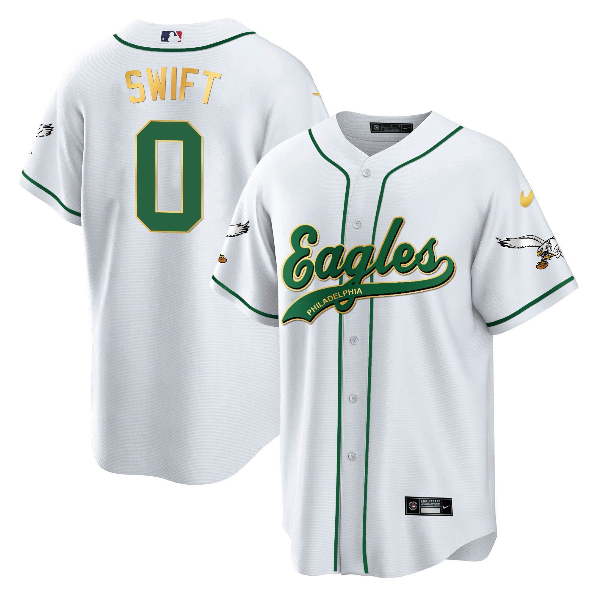 Camisa NFL D’Andre Swift Kelly Green Jersey