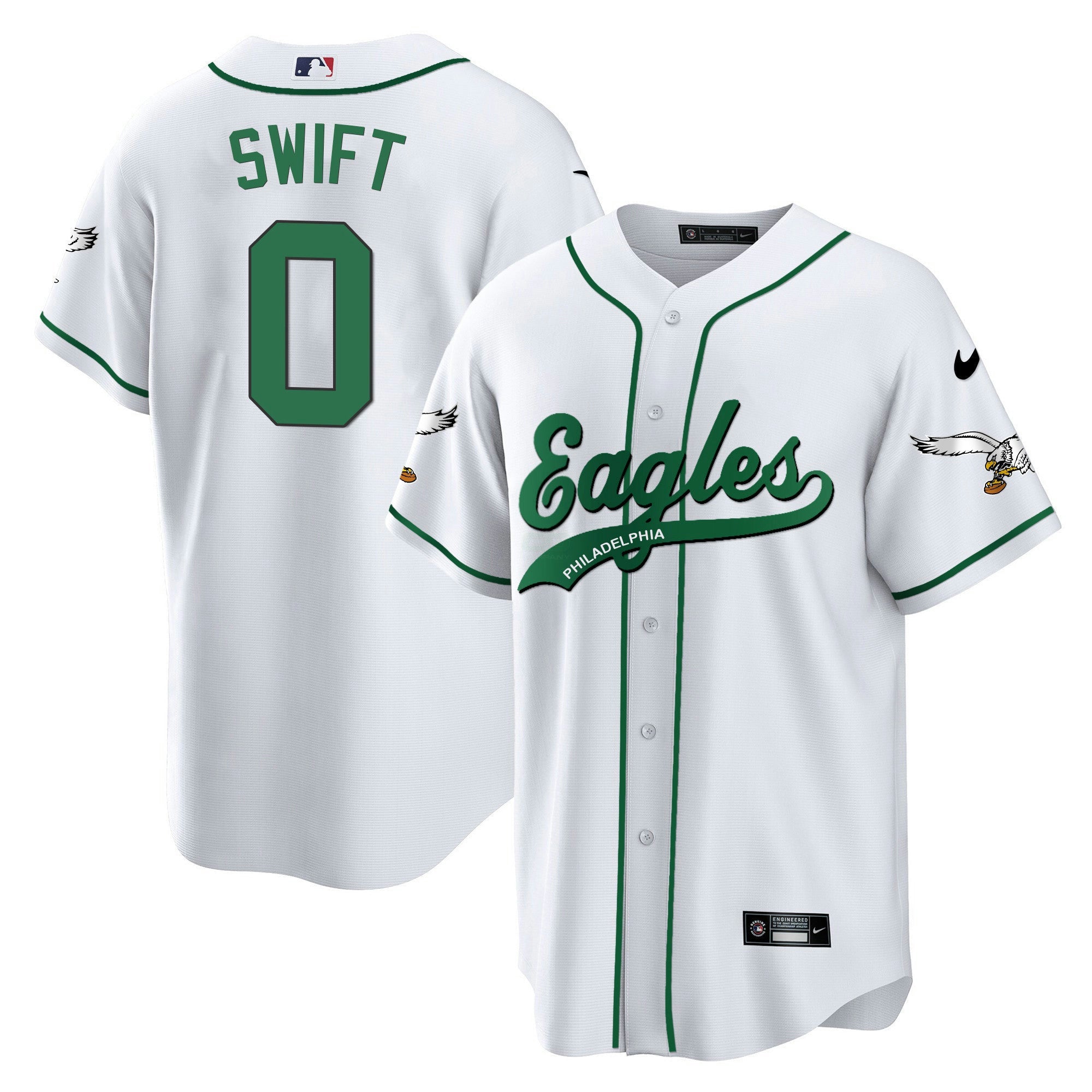 Camisa NFL D’Andre Swift Kelly Green Jersey