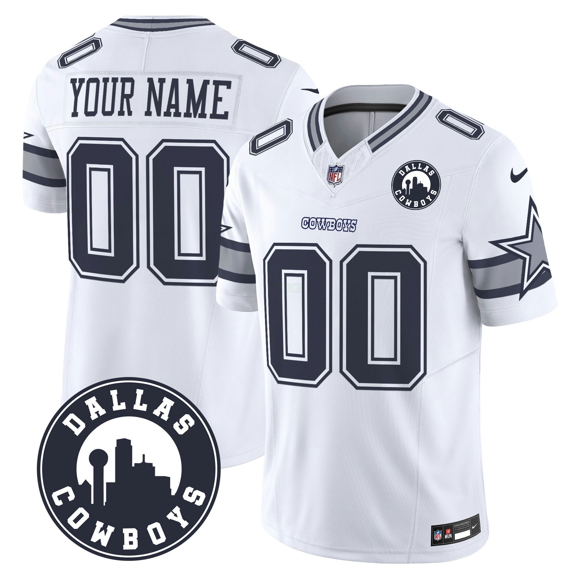 Camisa NFL “Dallas City” Patch Vapor Limited Jersey