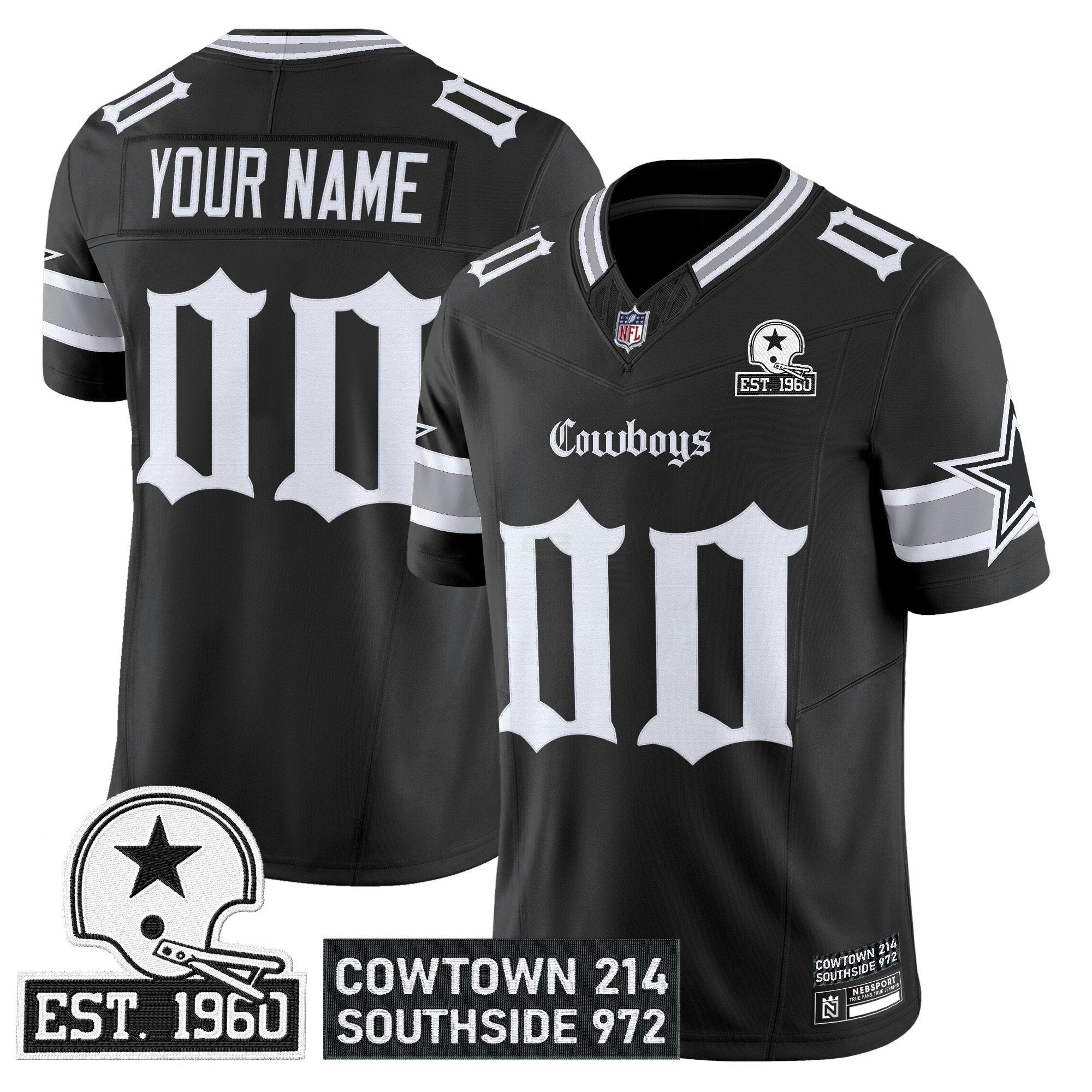 Camisa NFL Dallas ‘Gothic Lone Star Edition’ Vapor Limited Jersey